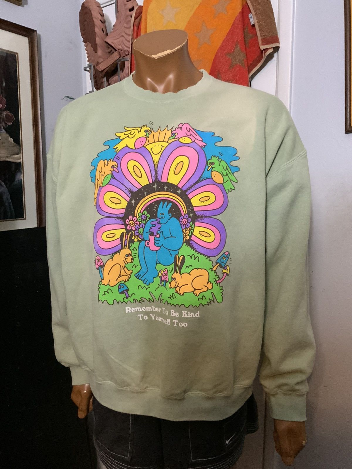 Other Dreyfus Art Remember To Be Kind To Yourself Too Sweatshirt Size US XL / EU 56 / 4 - 12 Thumbnail