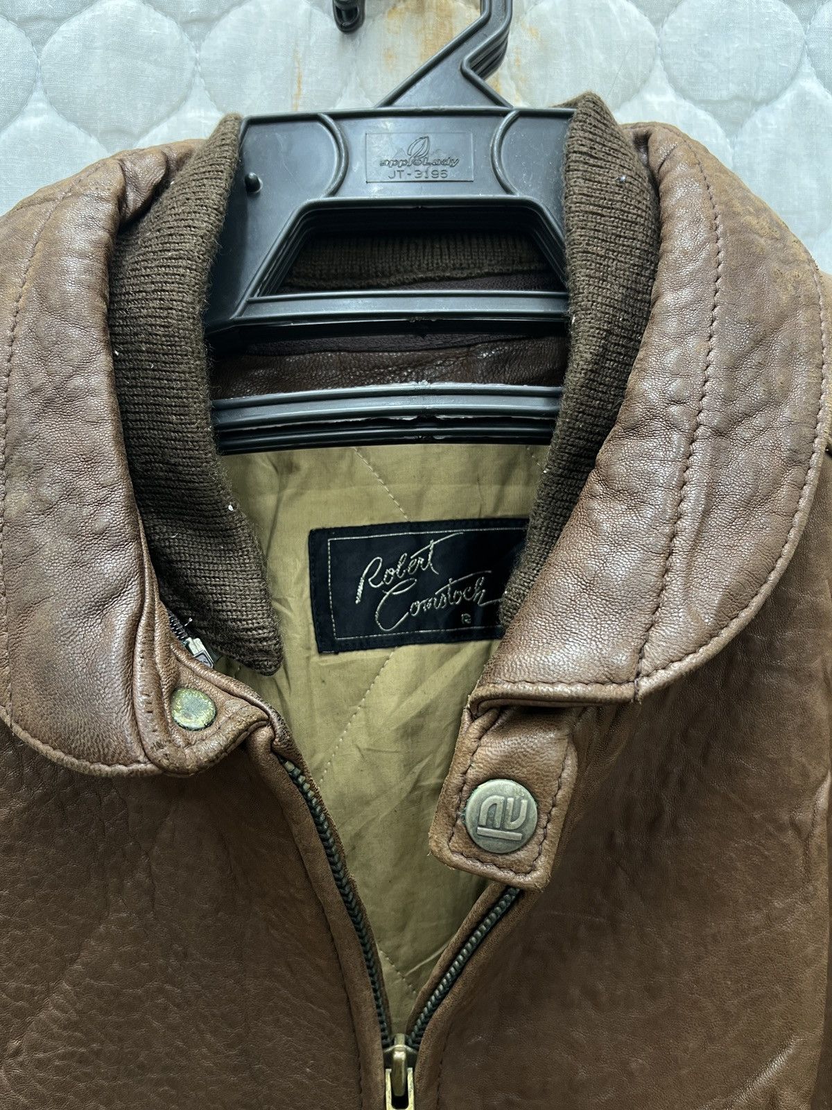 Robert Comstock 🔥🔥🔥STEALS ROBERT COMSTOCK LEATHER JACKET Size US M / EU 48-50 / 2 - 14 Thumbnail