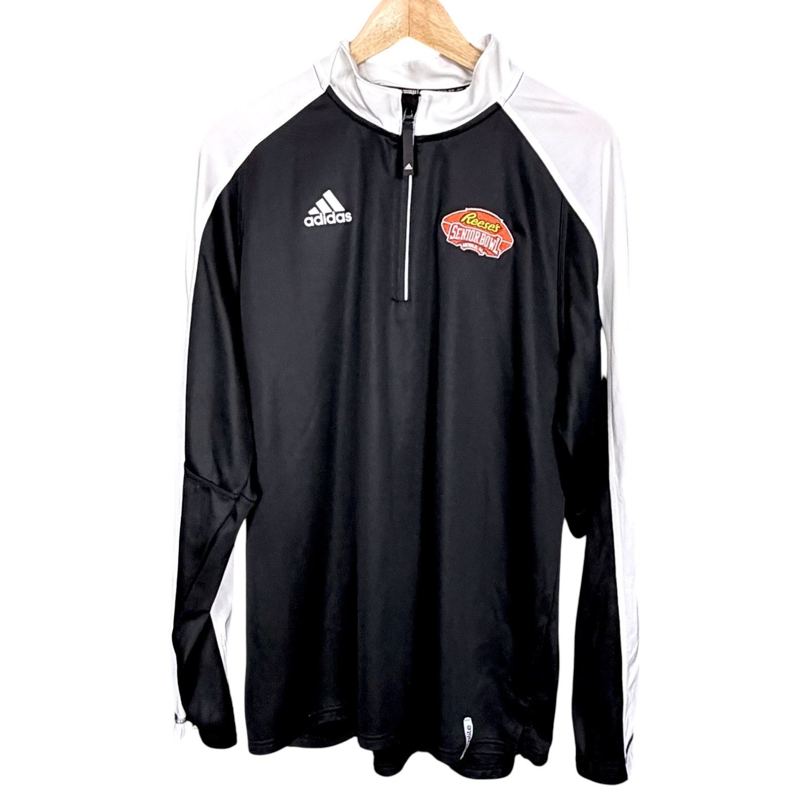 Adidas Adidas Climalite Reese's Senior Bowl 1/4 Zip Black Jacket Size US L / EU 52-54 / 3 - 5 Thumbnail