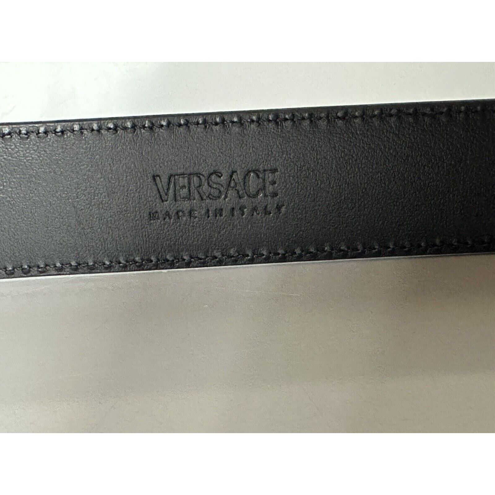 Versace Versace Medusa-Buckle Brown Leather Belt 125 (50) 1012369 Size ONE SIZE - 10 Thumbnail
