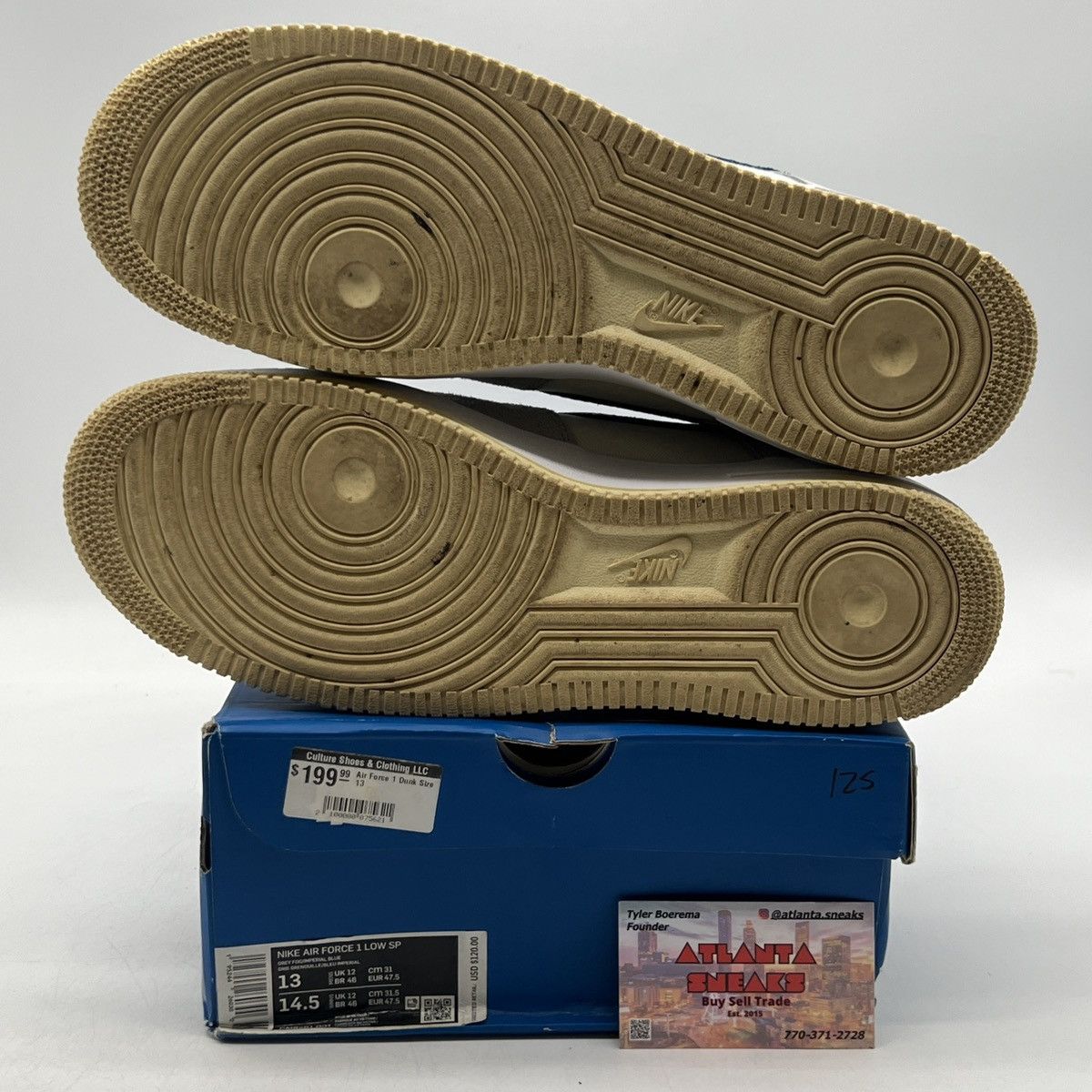Nike Undefeated x air force 1 low 5 on it Size US 13 / EU 46 - 8 Thumbnail