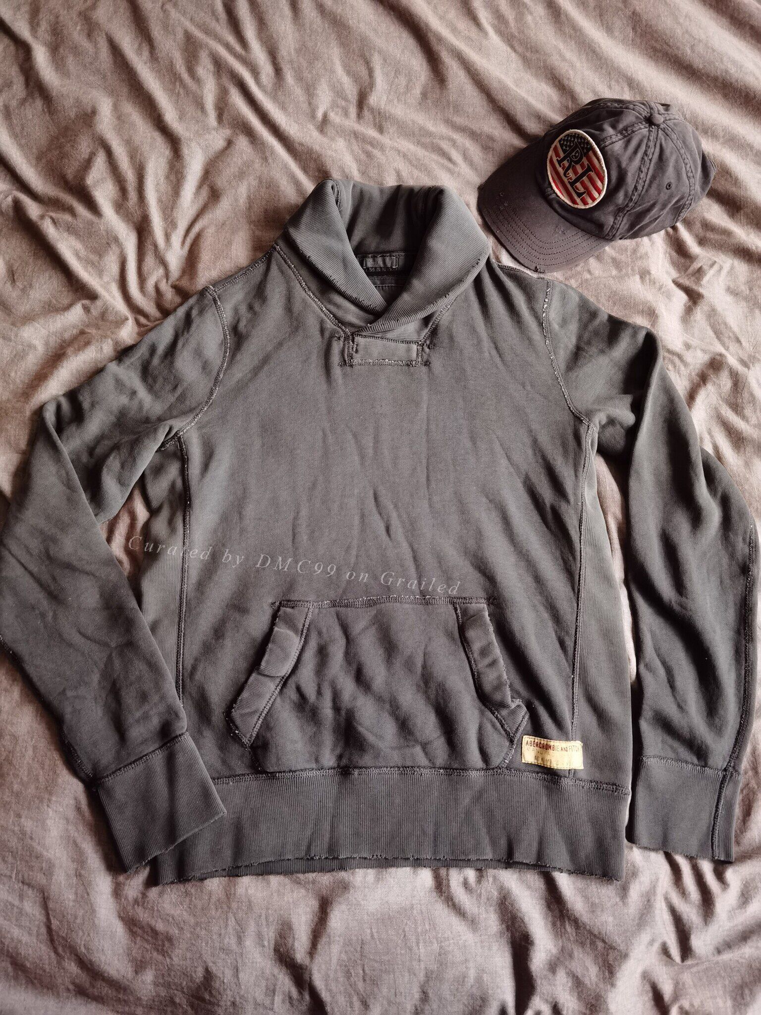 A.F Artefact AF Distressed Shawl Collar Sweatshirt Size US M / EU 48-50 / 2 - 1 Thumbnail