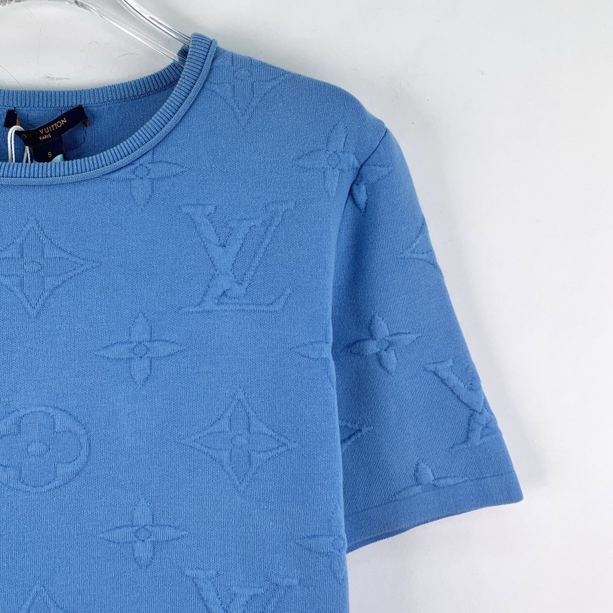 Louis Vuitton Louis Vuitton All-over Embossed Short Sleeve T-Shirt K26WX Size S / US 4 / IT 40 - 3 Thumbnail