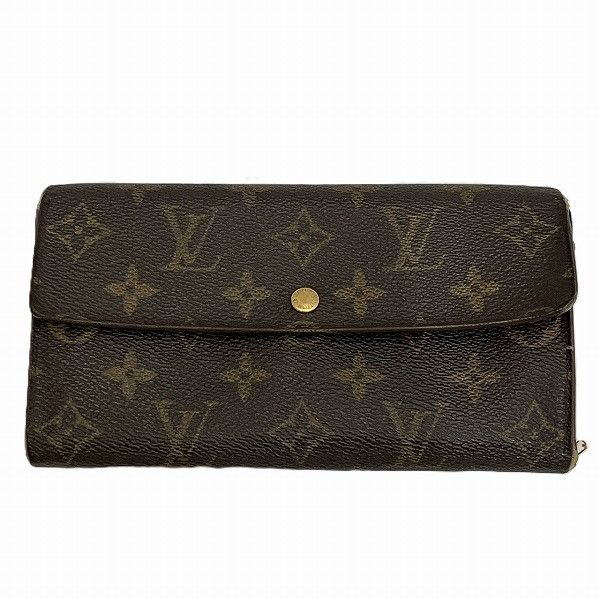 Louis Vuitton Louis Vuitton Louis Vuitton Monogram Portefeuille Sarah Long Wallet M61734 Canvas Long Wallet M61734 in Fair Condition Size ONE SIZE - 1 Thumbnail