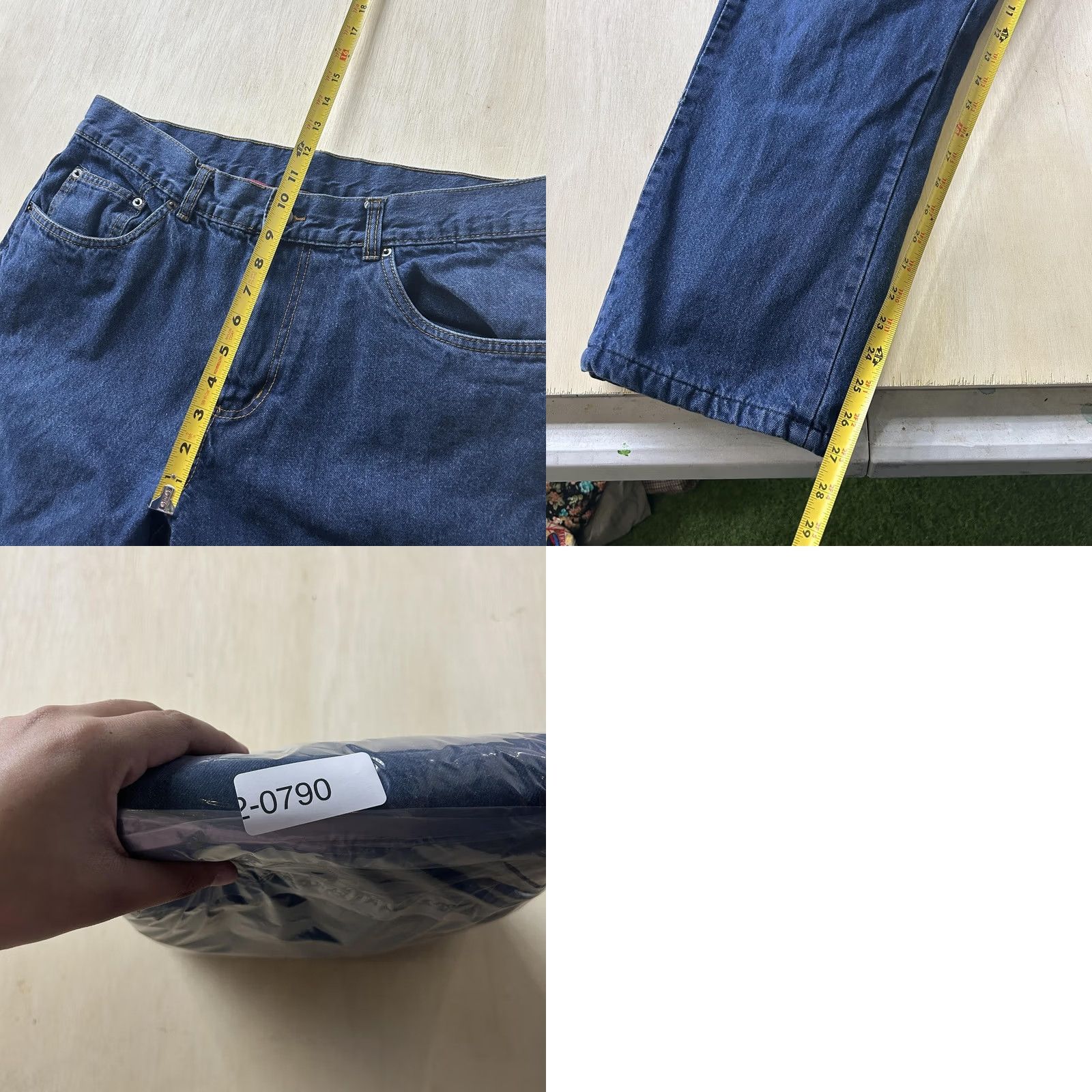 Vintage Adventuridge Jeans Mens 36x34 Blue Flannel Lined Straight Leg Denim Winter Denim Jeans Straight Mens Blue 36x34 Winter Fall 5-Pocket Mens Size US 36 / EU 52 - 8 Thumbnail
