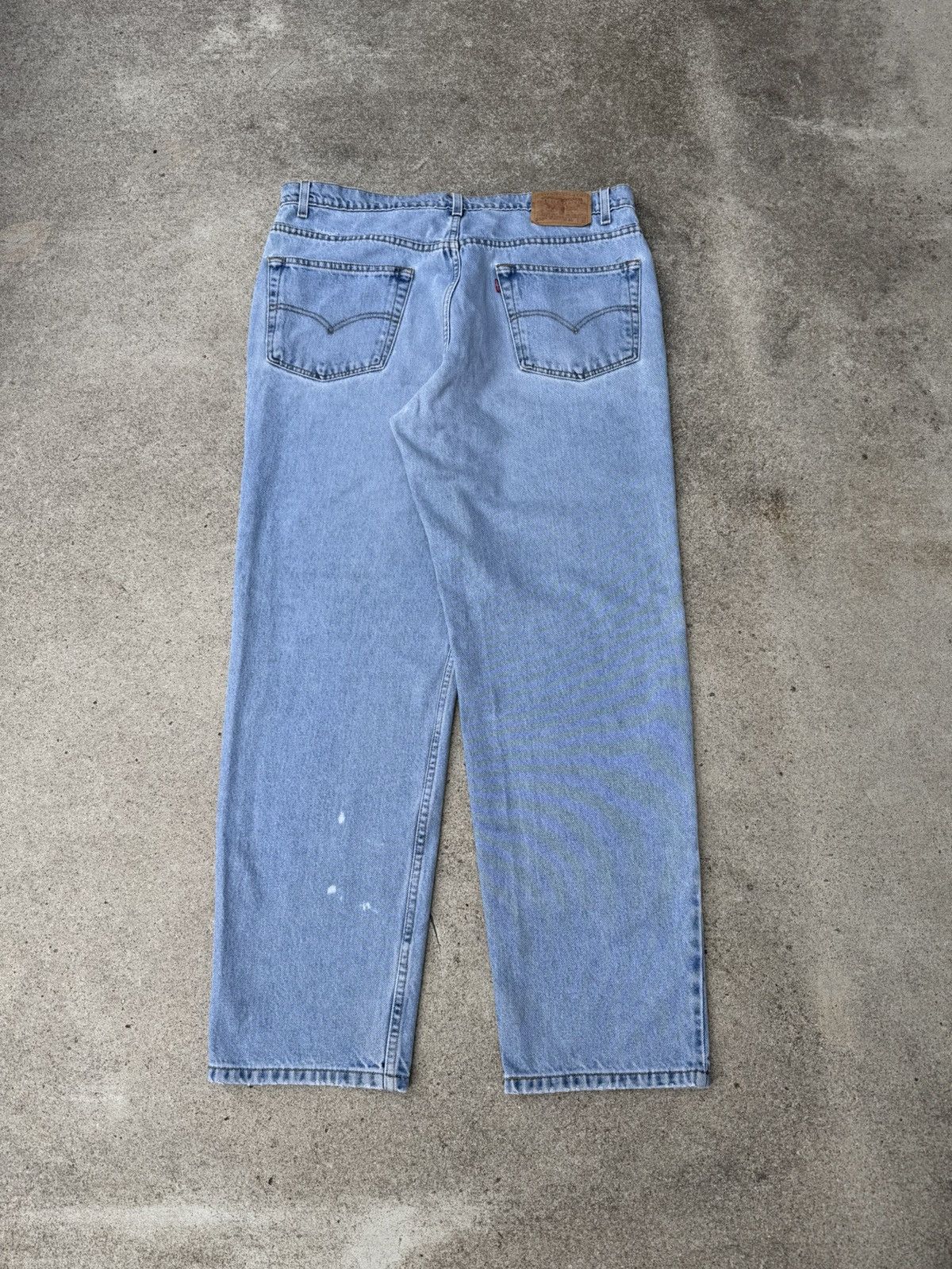 Levi's × Vintage Vintage 90’s Levis 550 Relaxed Loose Fit Light Jeans 38x31 Size US 38 / EU 54 - 2 Thumbnail