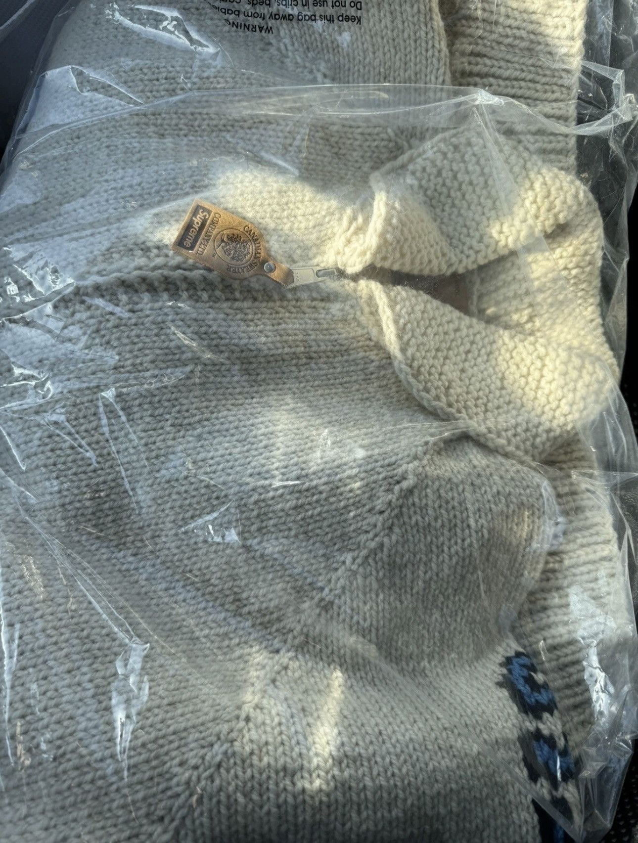 Supreme Camacho Cowichan Sweater Natural XL Size US XL / EU 56 / 4 - 5 Thumbnail