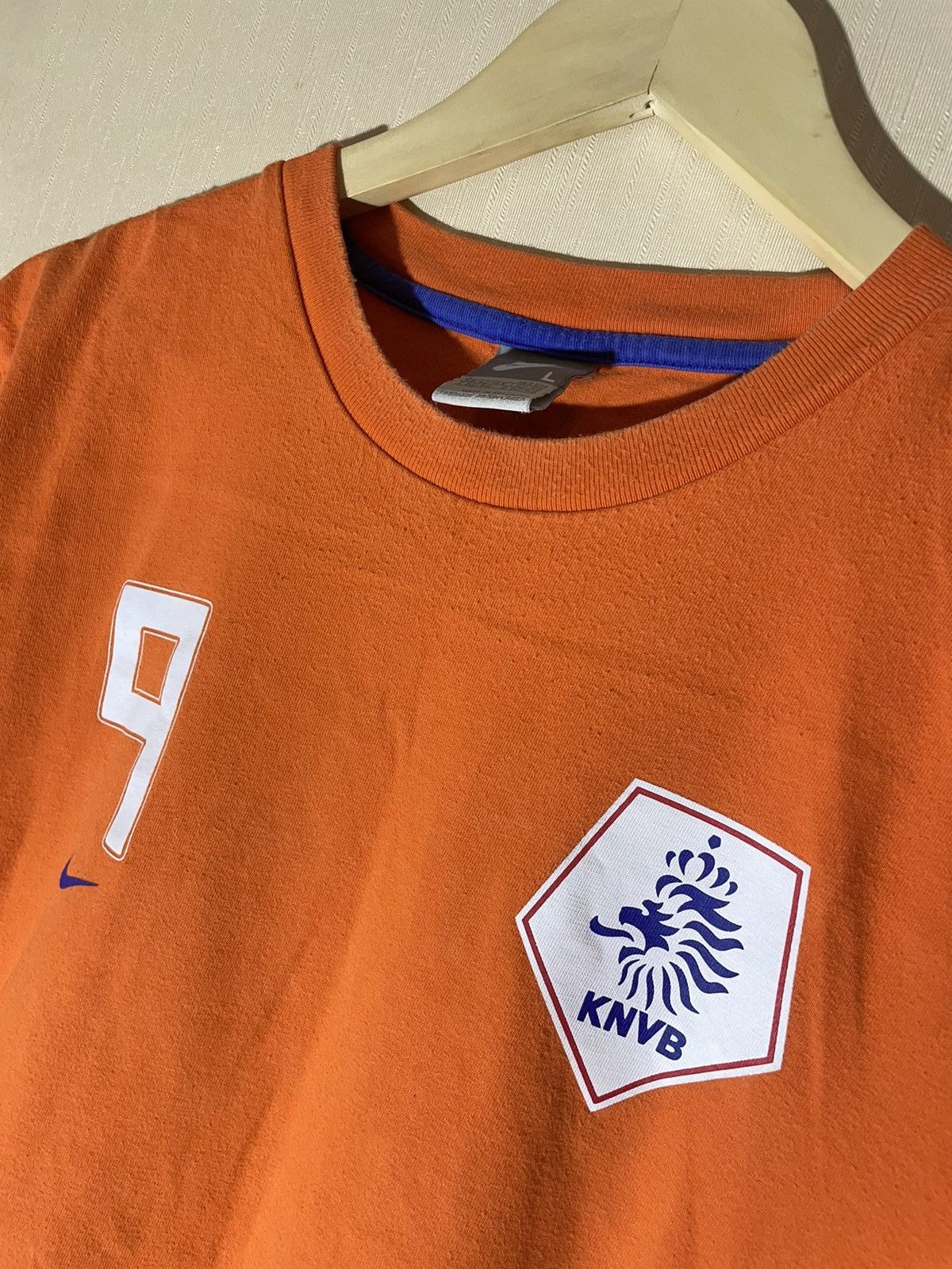 Nike × Vintage Nike Nederland 9 Roud Van Nistelrooy soccer vintage T shirt Size US L / EU 52-54 / 3 - 5 Thumbnail