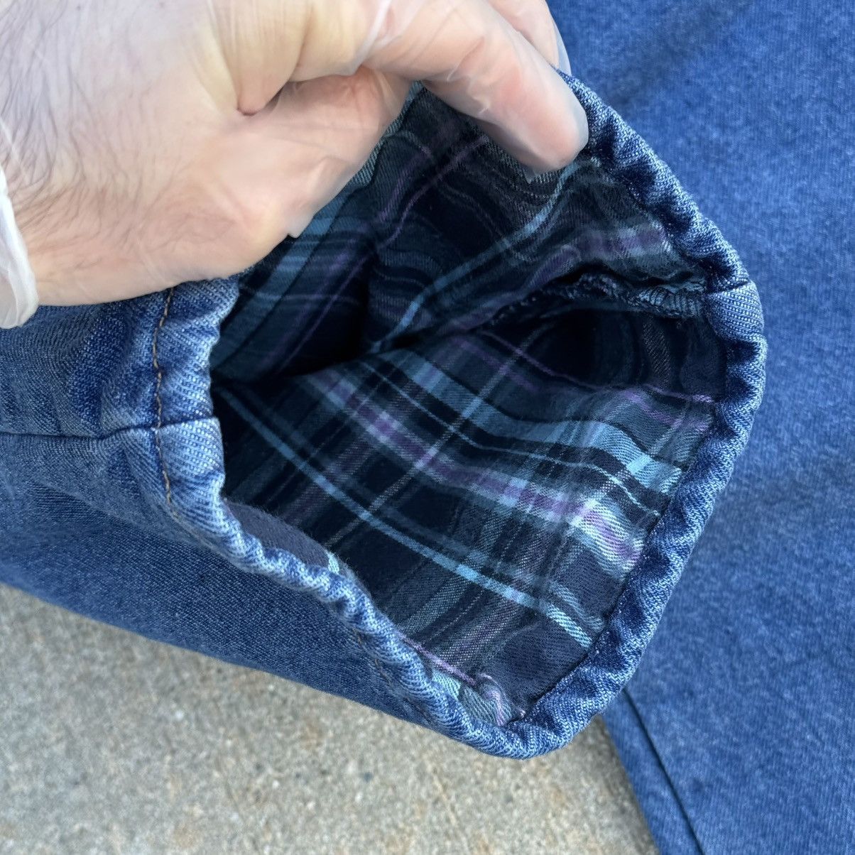 L.L. Bean × Vintage Vintage L.L. Bean Original Fit Flannel Lined Jeans 14 PET Size 32" / US 10 / IT 46 - 7 Thumbnail