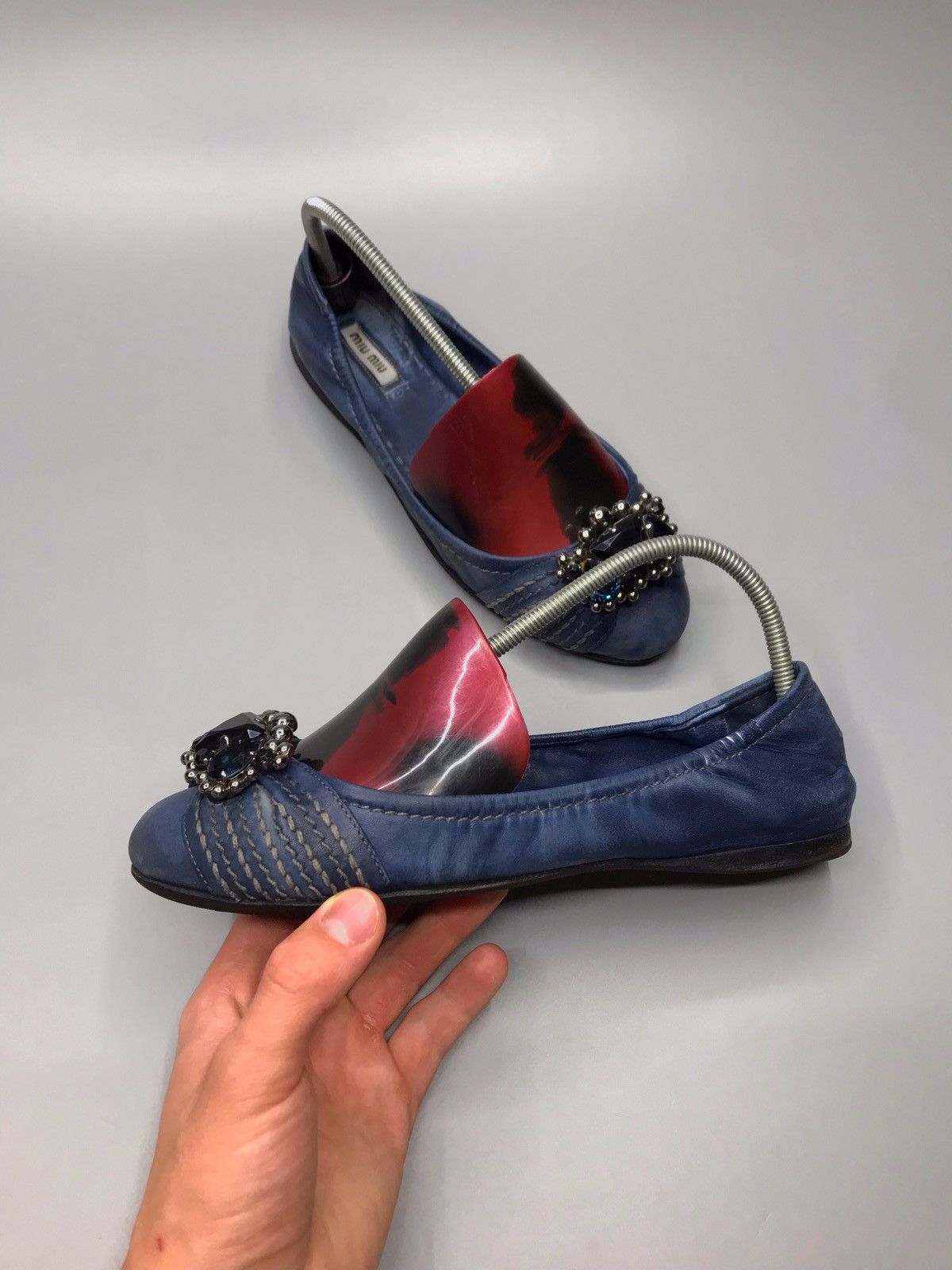 Miu Miu × Prada Miu miu Leather Ballet Flats Size US 6.5 / IT 36.5 - 11 Thumbnail