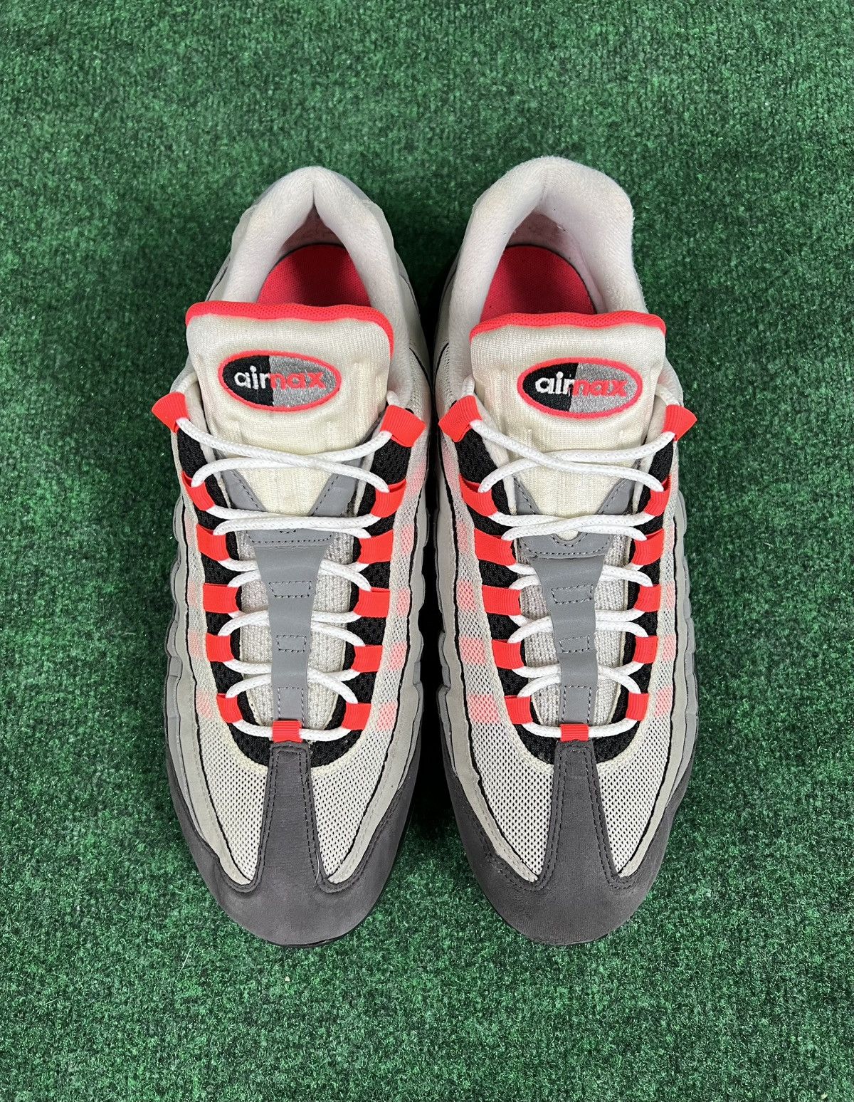 Nike Nike Air Max 95 OG Solar Red White Grey Black Mens Size 13 Size US 13 / EU 46 - 4 Thumbnail