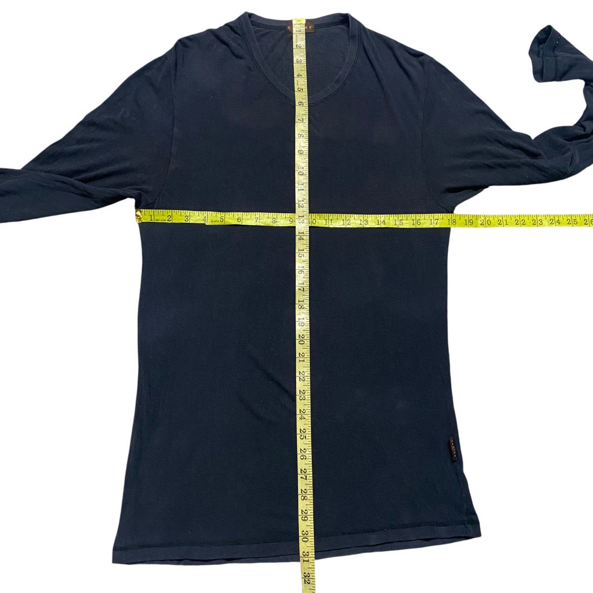 Celine Vintage Celine Navy Longsleeve Shirt Size US M / EU 48-50 / 2 - 11 Thumbnail