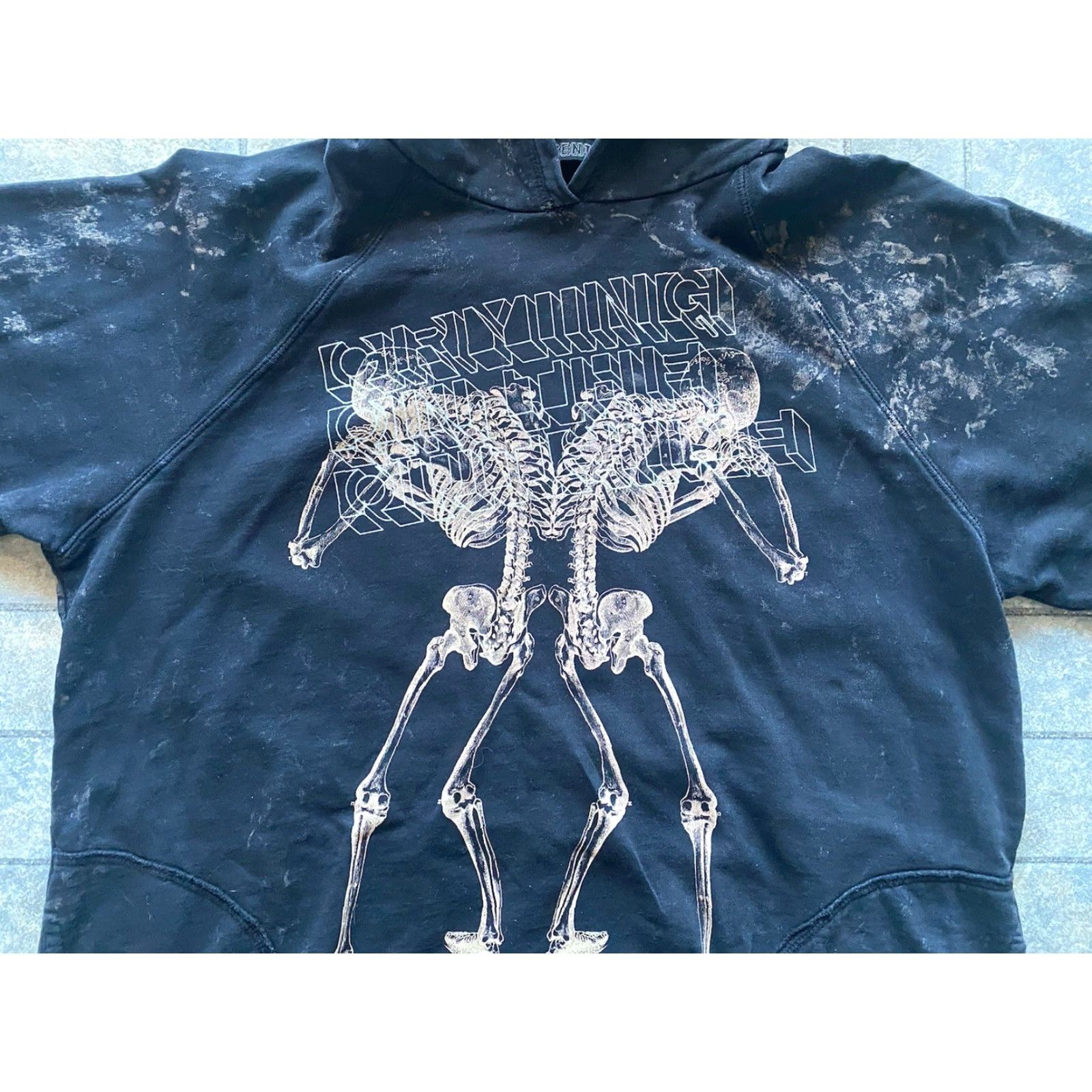 Vintage Evil Genius Hoodie Men L Black Damaged Distressed Skeletons Made In USA Mens Hoodie Size US L / EU 52-54 / 3 - 4 Thumbnail