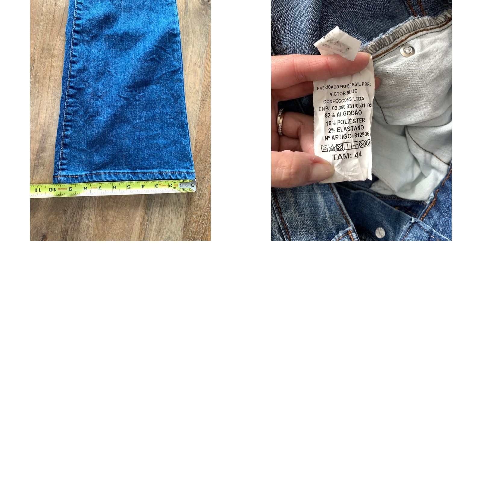 Vintage I&M Black Label Flare Jeans Denim Women 28x31 High Rise Button Fly Stretch Blue Modern 90s Y2K Womens Jeans Size 28" / US 6 / IT 42 - 8 Thumbnail