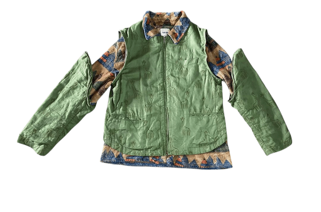 Issey Miyake × Japanese Brand × Ne-Net Ne Net By Issey Miyake 2in1 Fleece Jacket Size US S / EU 44-46 / 1 - 1 Thumbnail