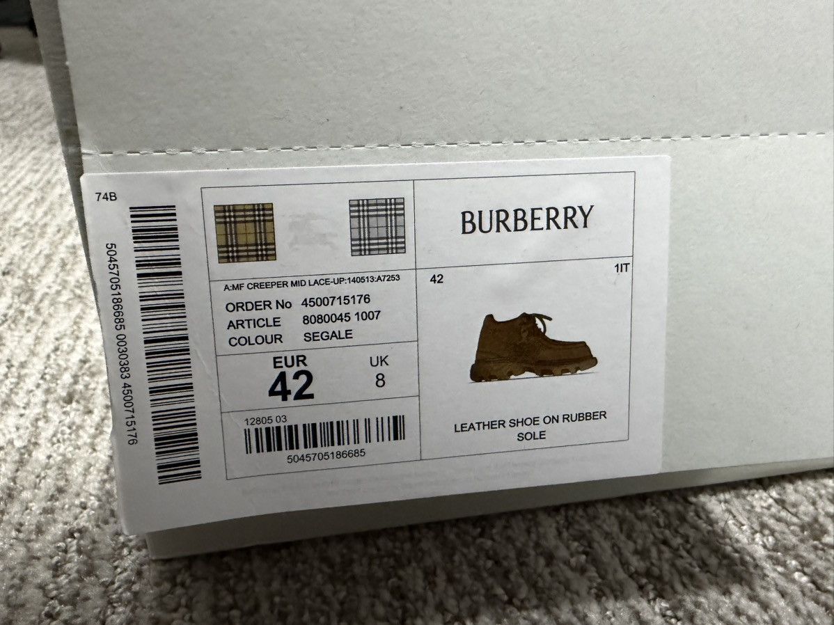 Burberry Burberry suede creeper mid lace up Size US 9 / EU 42 - 9 Thumbnail