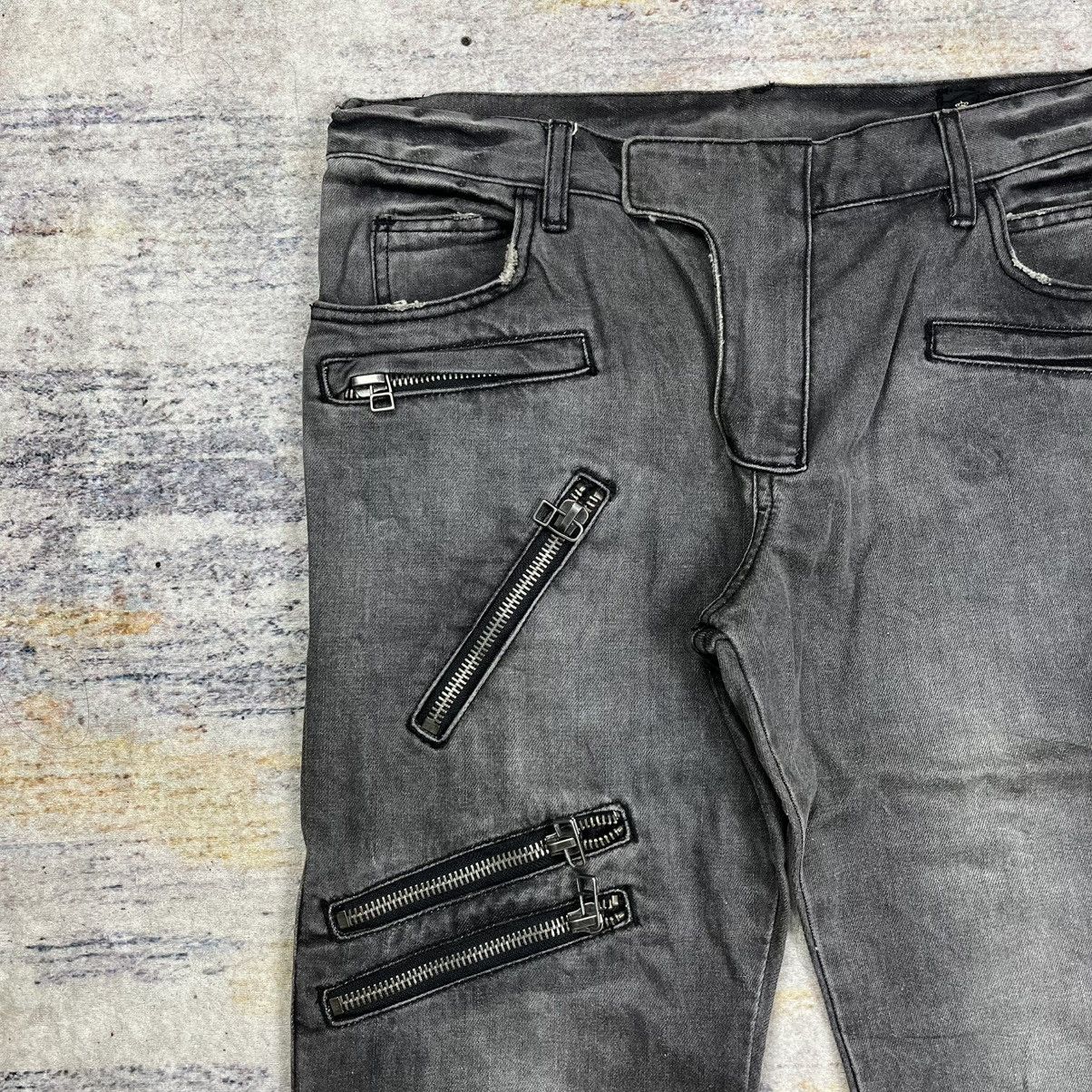 semanticdesign Semantic design multi zipper bikers jeans vkei style Size US 34 / EU 50 - 4 Thumbnail