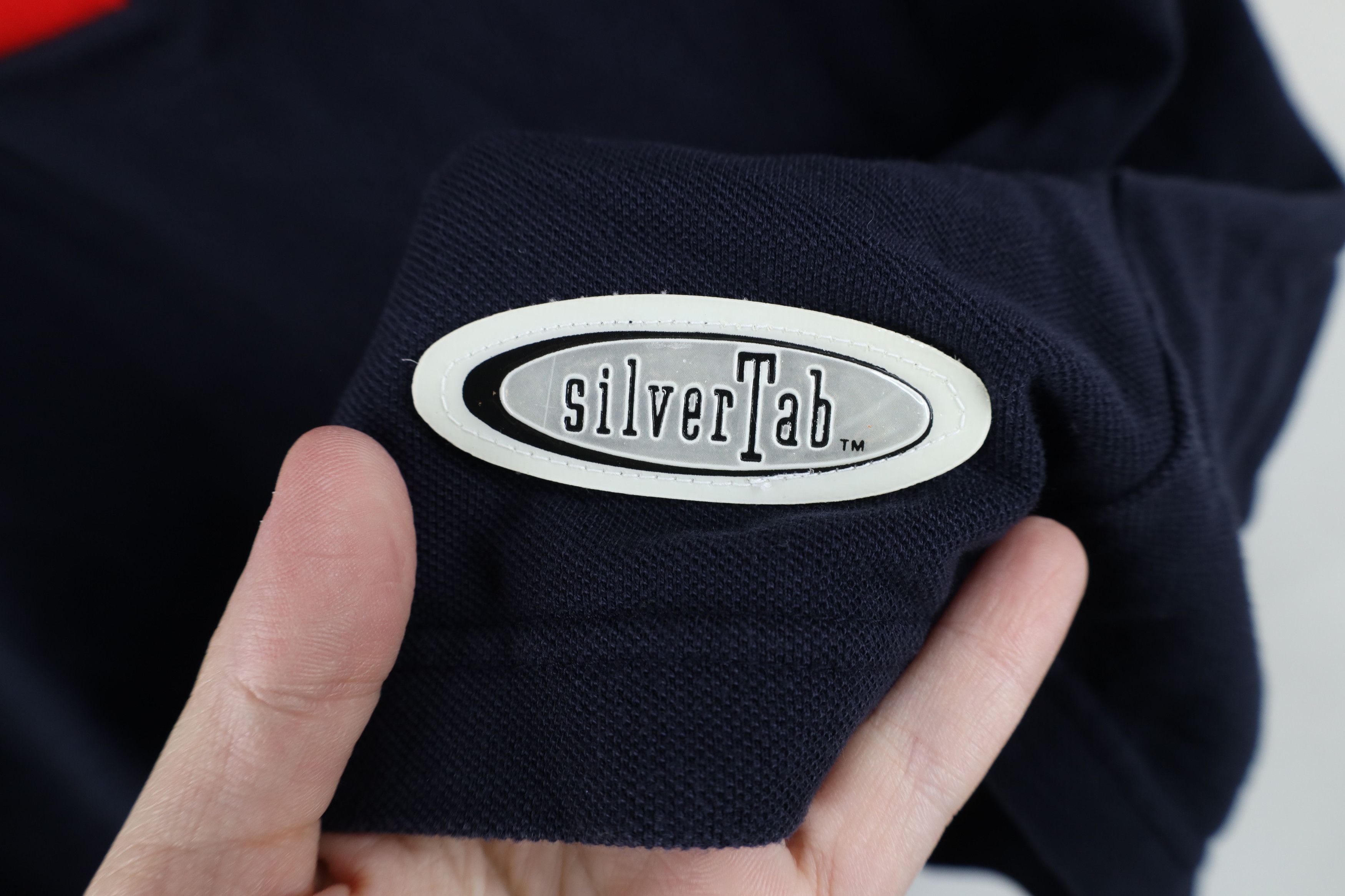 Levi's Vintage 90s Levis SilverTab Spell Out Collared Polo Shirt Size L / US 10 / IT 46 - 4 Thumbnail