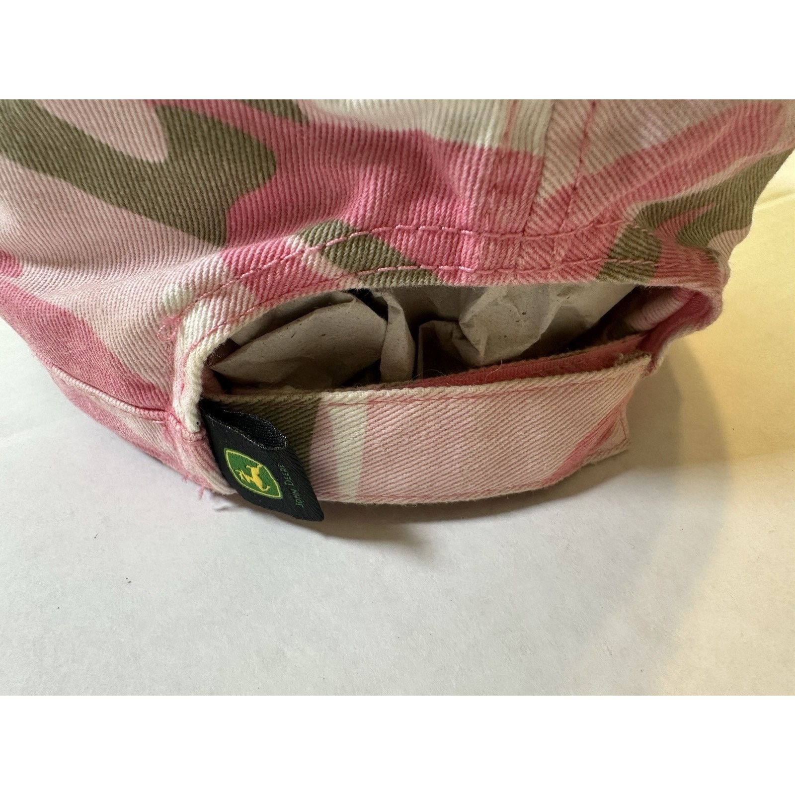 John Deere John Deere Pink Camo Military Cap/Hat L/XL Strap Back 2011 Size ONE SIZE - 6 Thumbnail