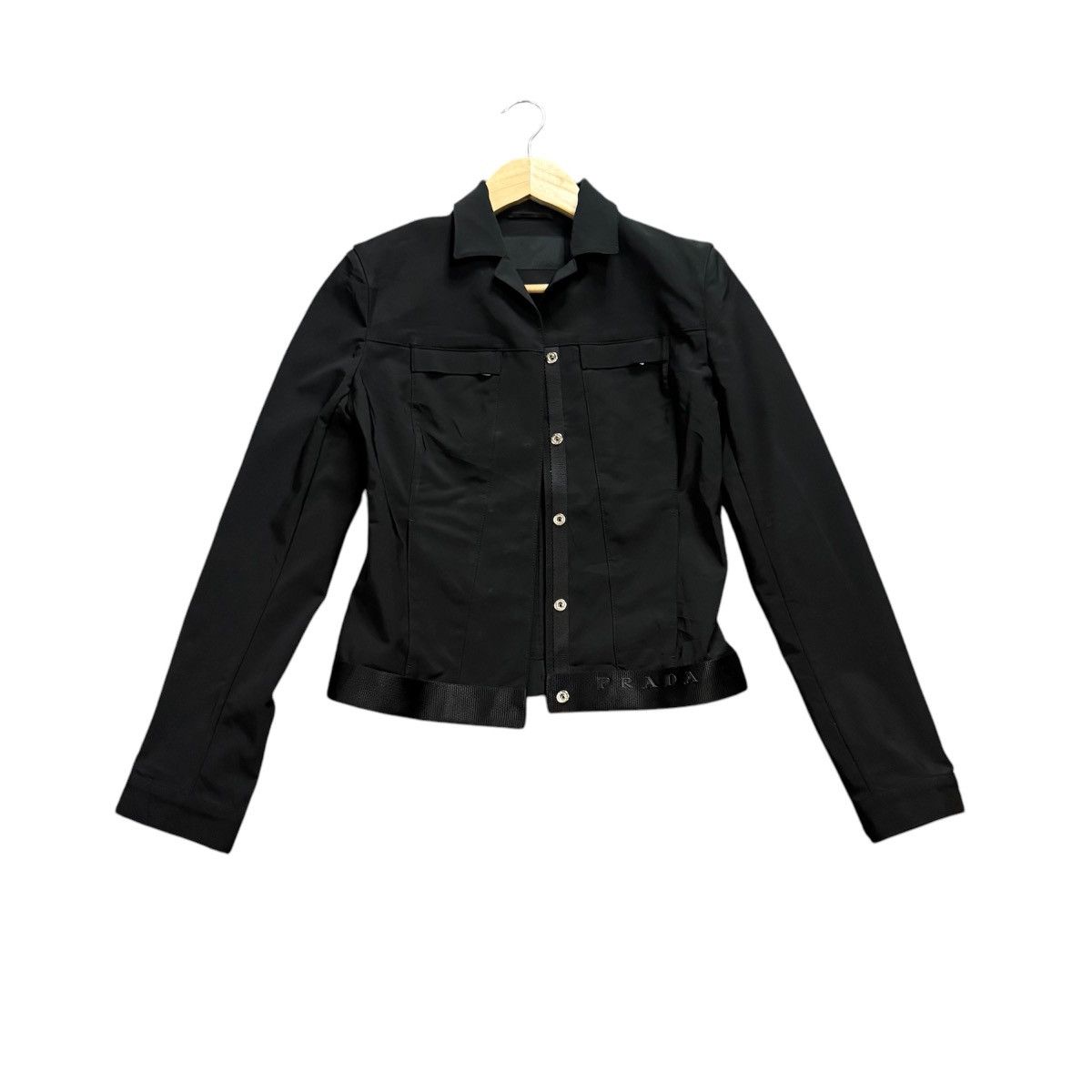 Prada 🔥🔥 1999 Prada Cropped Nylon Jacket Rick Owens style Size S / US 4 / IT 40 - 1 Thumbnail