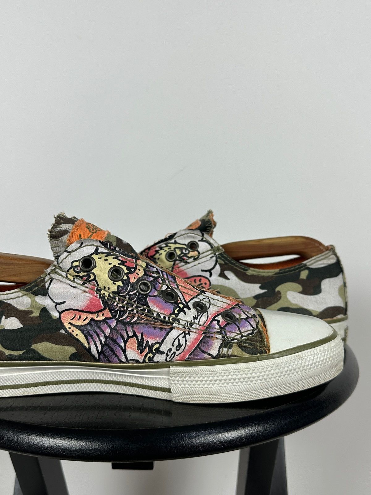 Ed Hardy Vintage Ed Hardy Y2K Camo Tattoo Graphic Slip On Sneakers Size US 11 / EU 44 - 20 Thumbnail