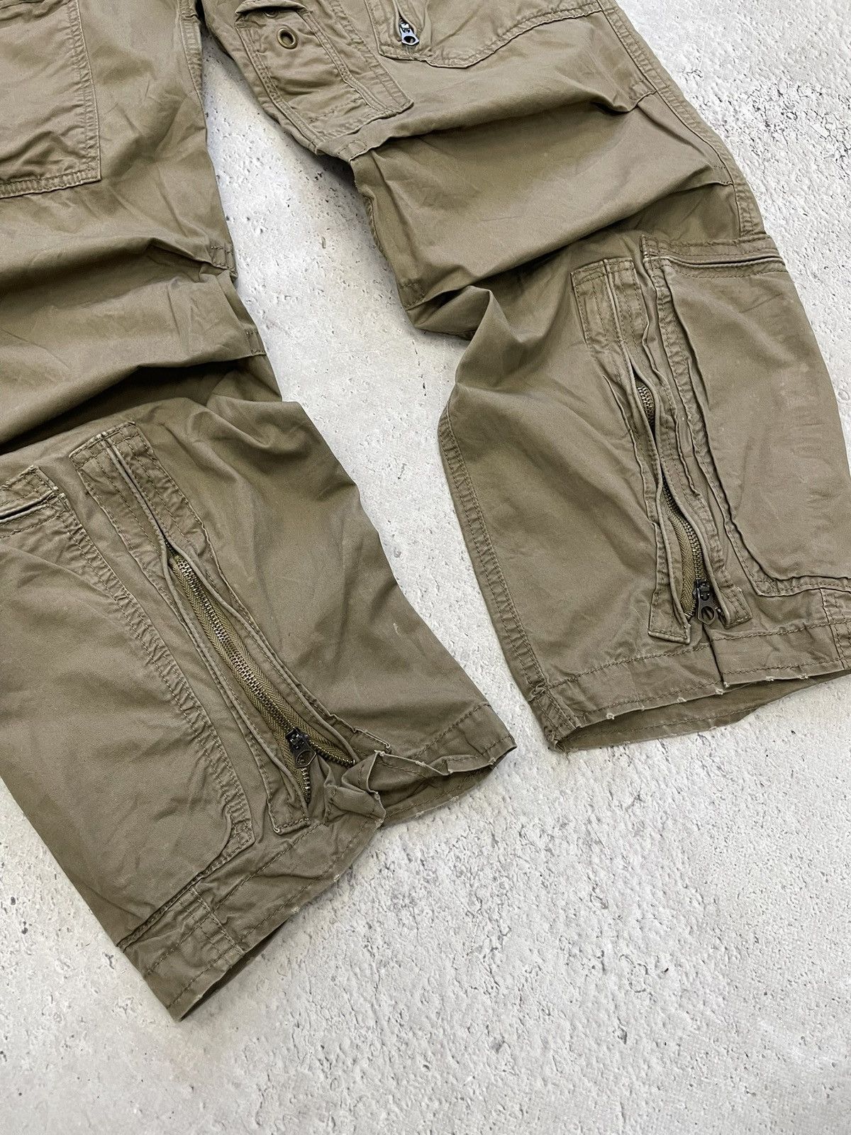 Junya Watanabe Rare zipper baggy multipocketcargo pants y2k diesel style Size US 30 / EU 46 - 3 Thumbnail