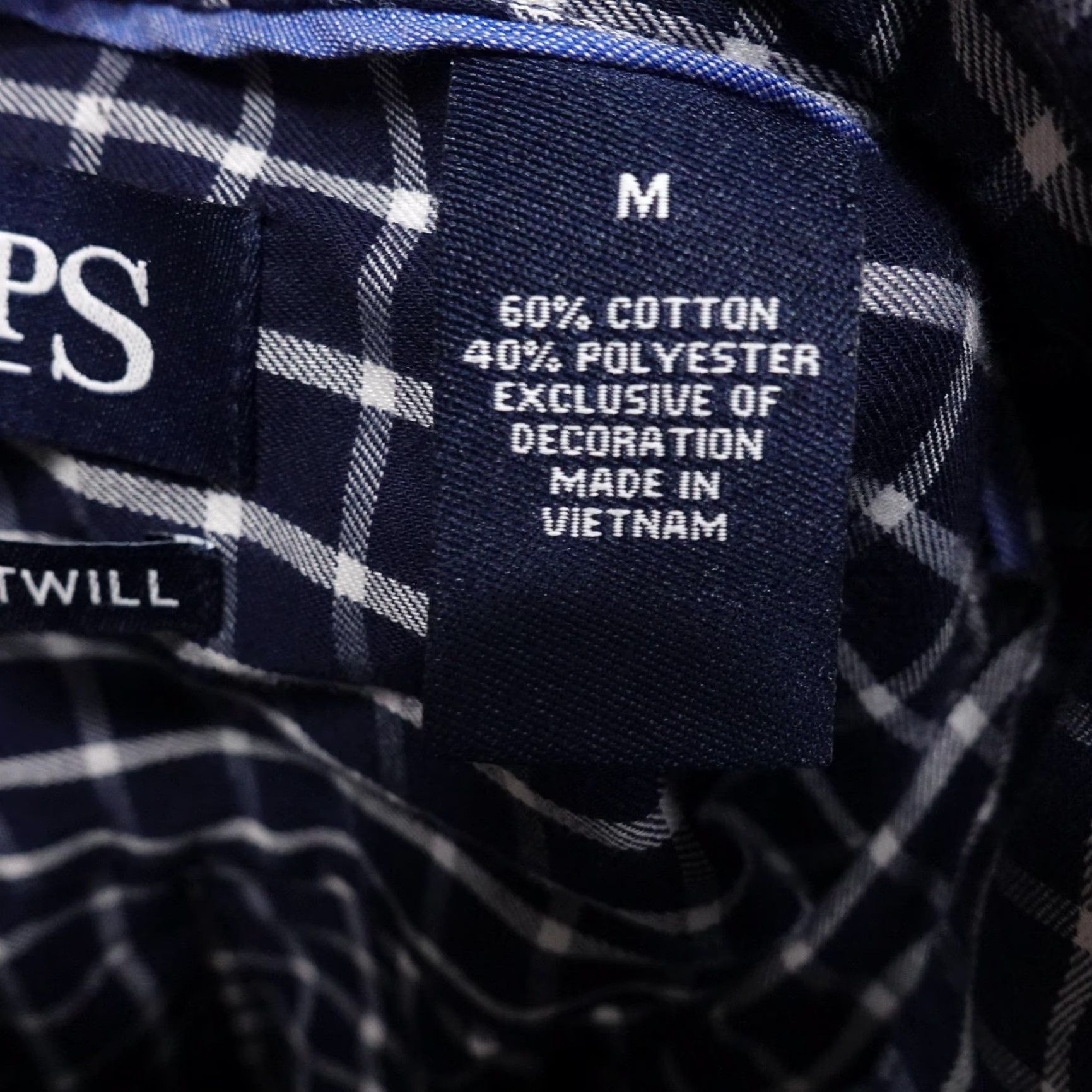 Chaps Chaps Shirt Mens Medium Blue White Plaid Button Down Easy Care Twill Classic Size US M / EU 48-50 / 2 - 7 Thumbnail