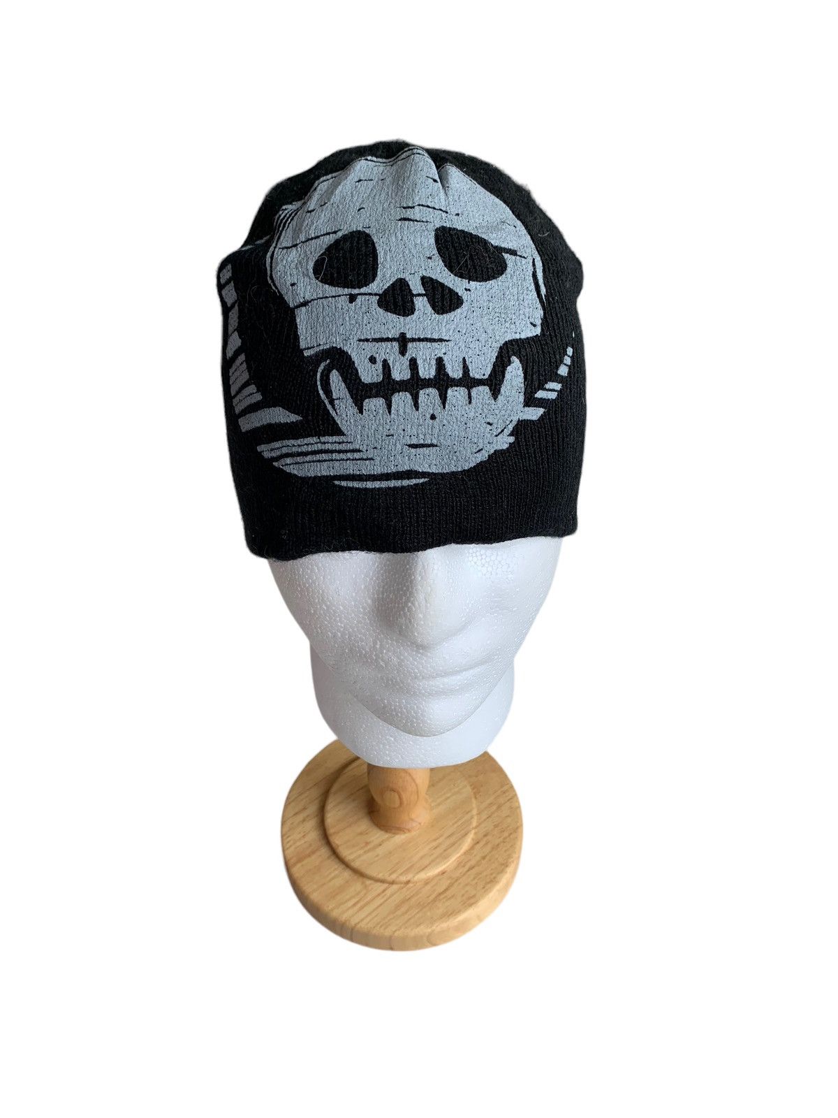 If Six Was Nine × Japanese Brand Skull Punk Bondage Style Beanie Hats☠️🎌 Size ONE SIZE - 7 Thumbnail