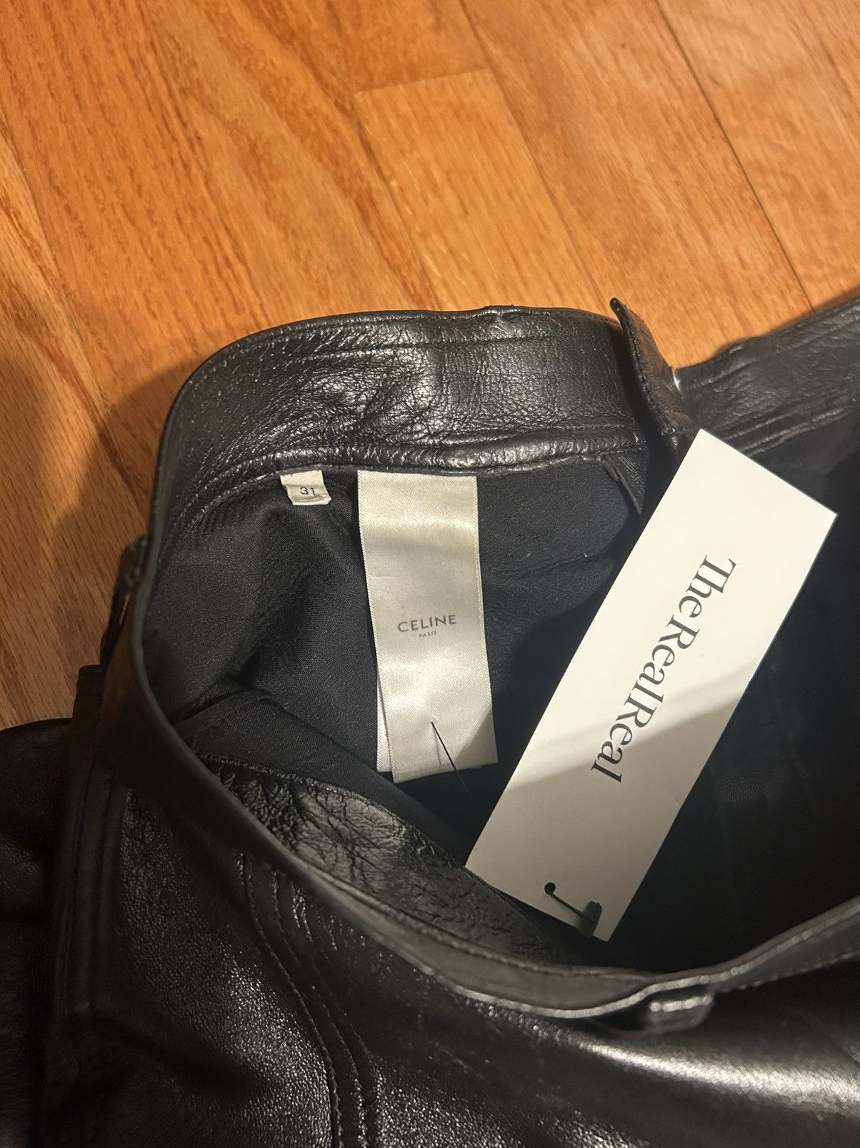 Celine Celine Lambskin Moto Pants Size US 32 / EU 48 - 7 Thumbnail