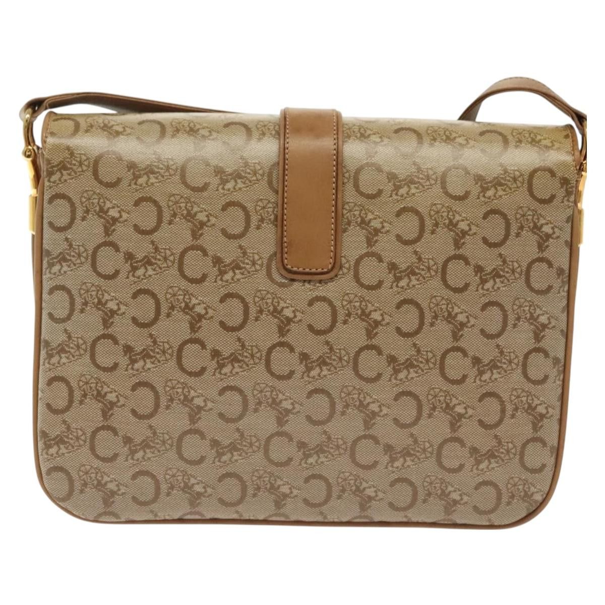 Celine CELINE Macadam Canvas Shoulder Bag Pvc Beige Gold Size ONE SIZE - 3 Thumbnail