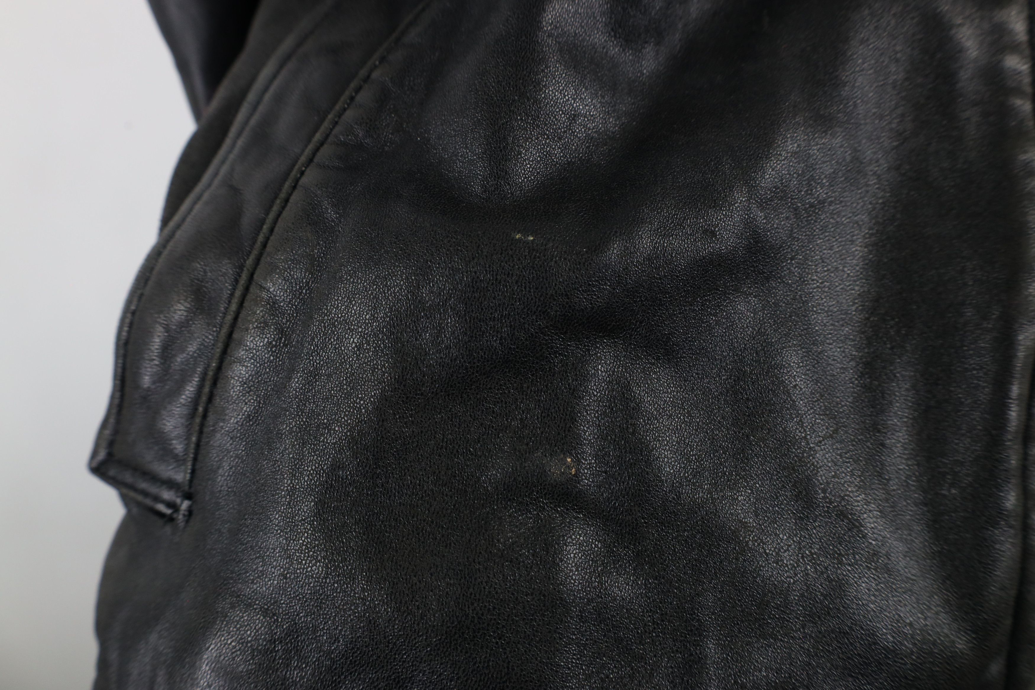 Vintage Vintage 90s Streetwear Quilted Soft Leather Bomber Jacket Size US XXL / EU 58 / 5 - 4 Thumbnail