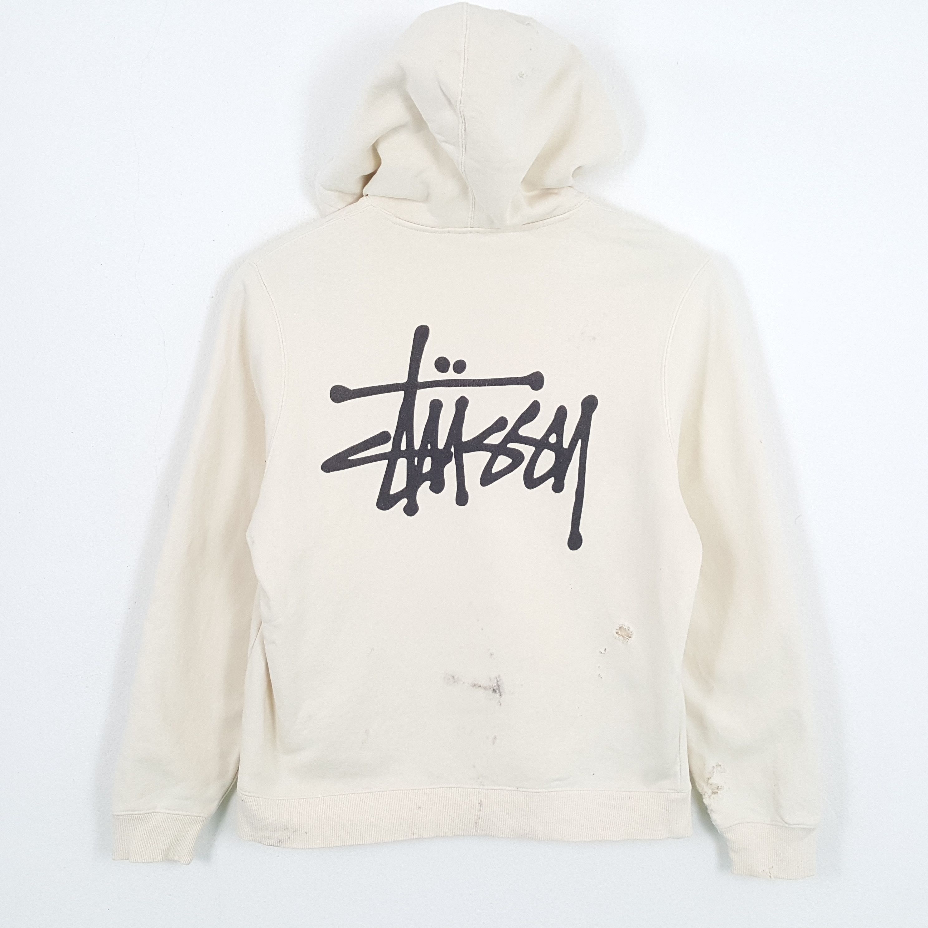 STUSSY Streetwear Style Custom Art Hoodies Distressed
