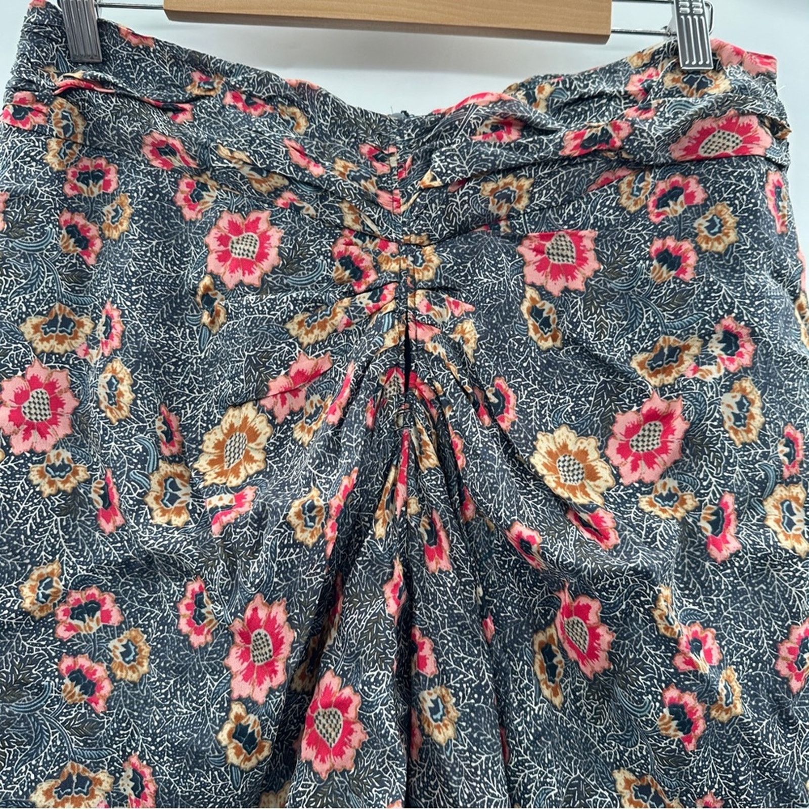 Isabel Marant Isabel Marant Etoile Sevan Floral Print Ruched Mini Skirt Size 28" / US 6 / IT 42 - 3 Thumbnail