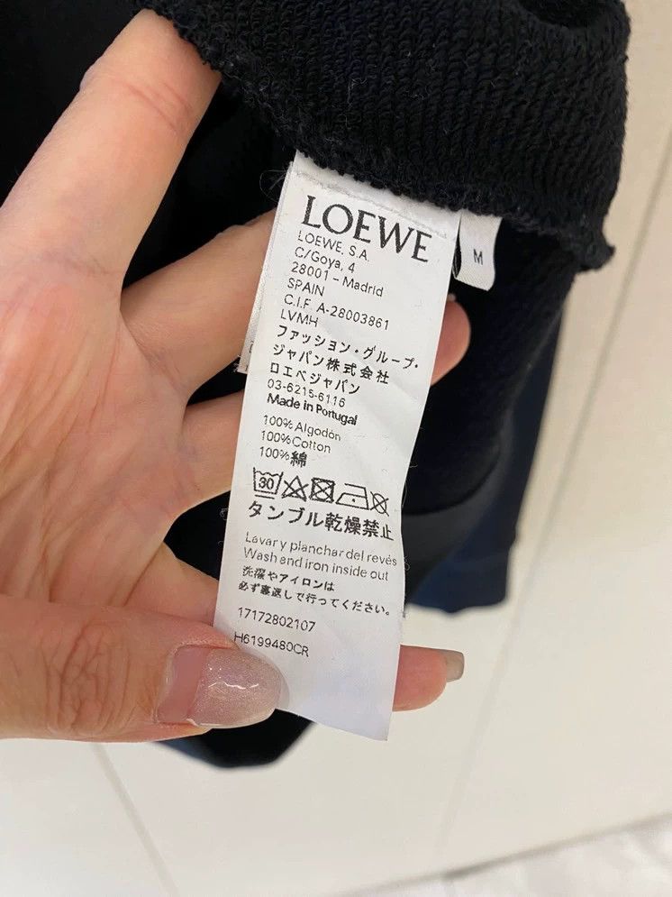 Loewe LOEWE Black hoodie, 100% cotton Size M / US 6-8 / IT 42-44 - 3 Thumbnail