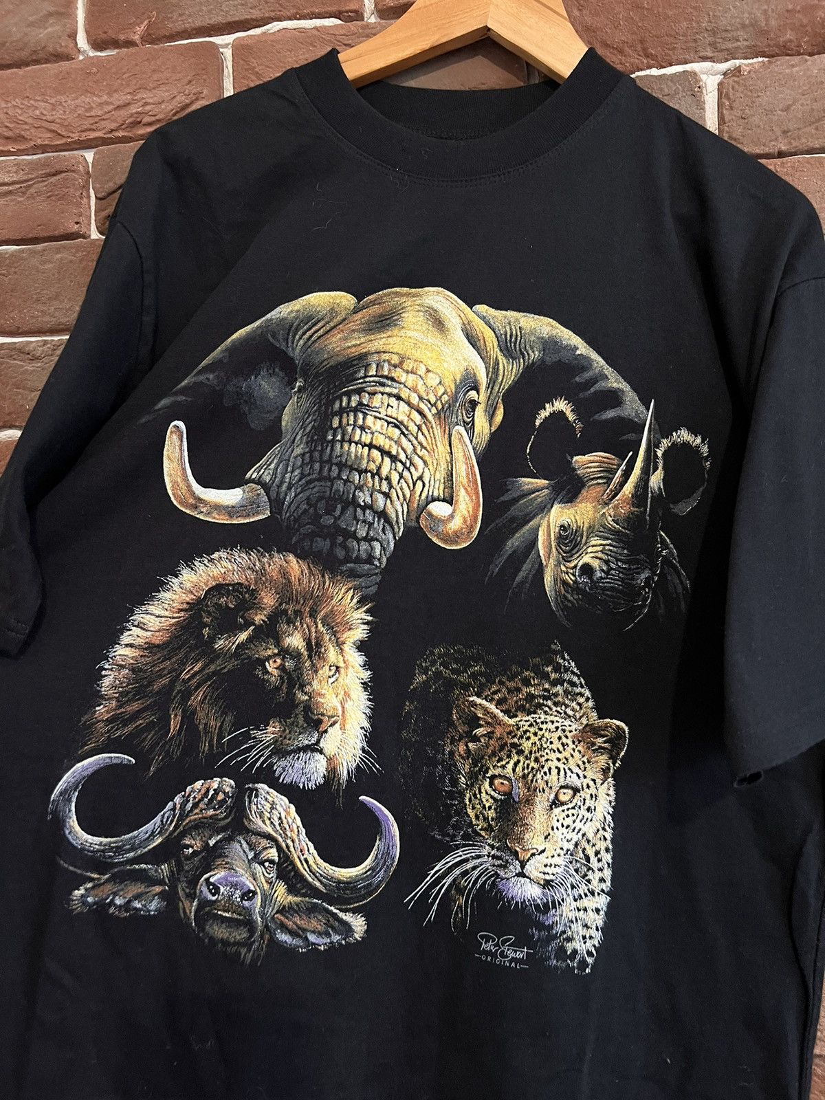 Vintage Vintage 90s T Shirt South Africa Graphic Animal Size L HYPE Size US L / EU 52-54 / 3 - 2 Thumbnail