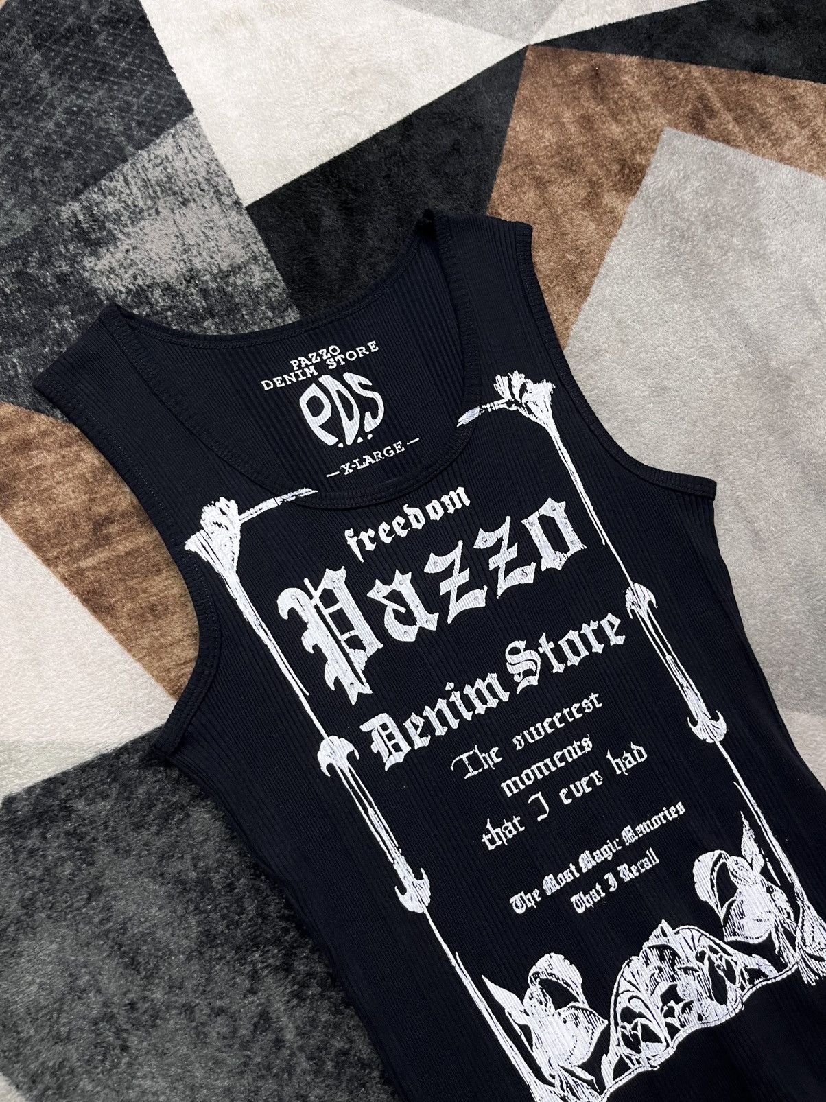 Hysteric Glamour Y2K Pazzo Japan Graphic Vkei Thermal Sleeveless Tank Size US M / EU 48-50 / 2 - 4 Thumbnail