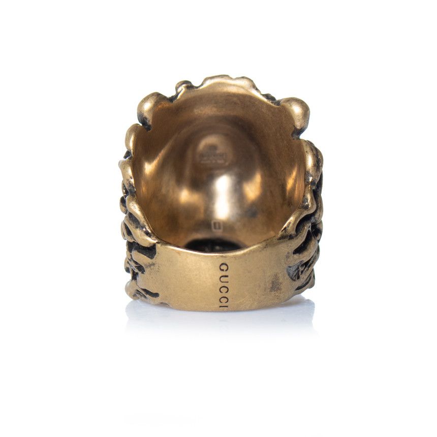 Gucci Gucci, Unisex lion ring head in gold Size ONE SIZE - 4 Thumbnail