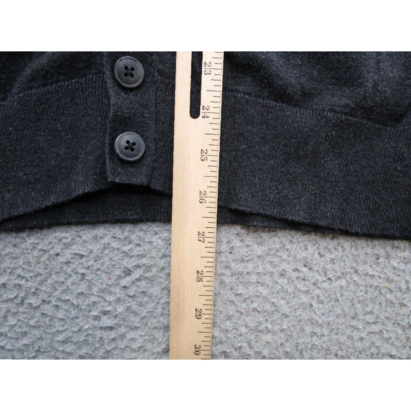 Vintage J. Ferrar Cardigan Sweater Modal Cotton Blend Button Up Men's M Black Size US M / EU 48-50 / 2 - 5 Thumbnail