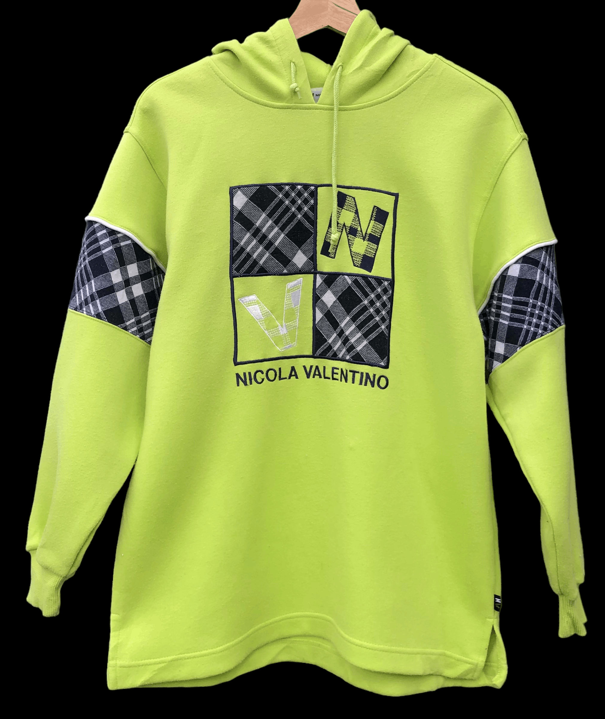 image of Nicola Valentino Italy Hoodie Pullover in Green, Men's (Size Small)