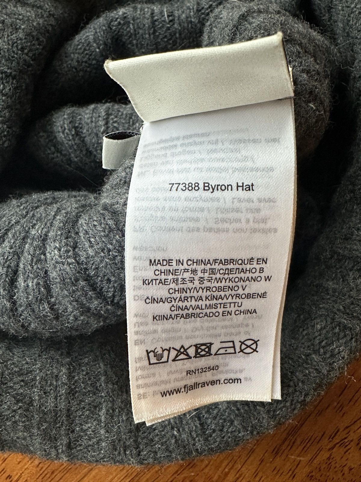 Fjallraven Byron wool knit beanie Size ONE SIZE - 3 Thumbnail
