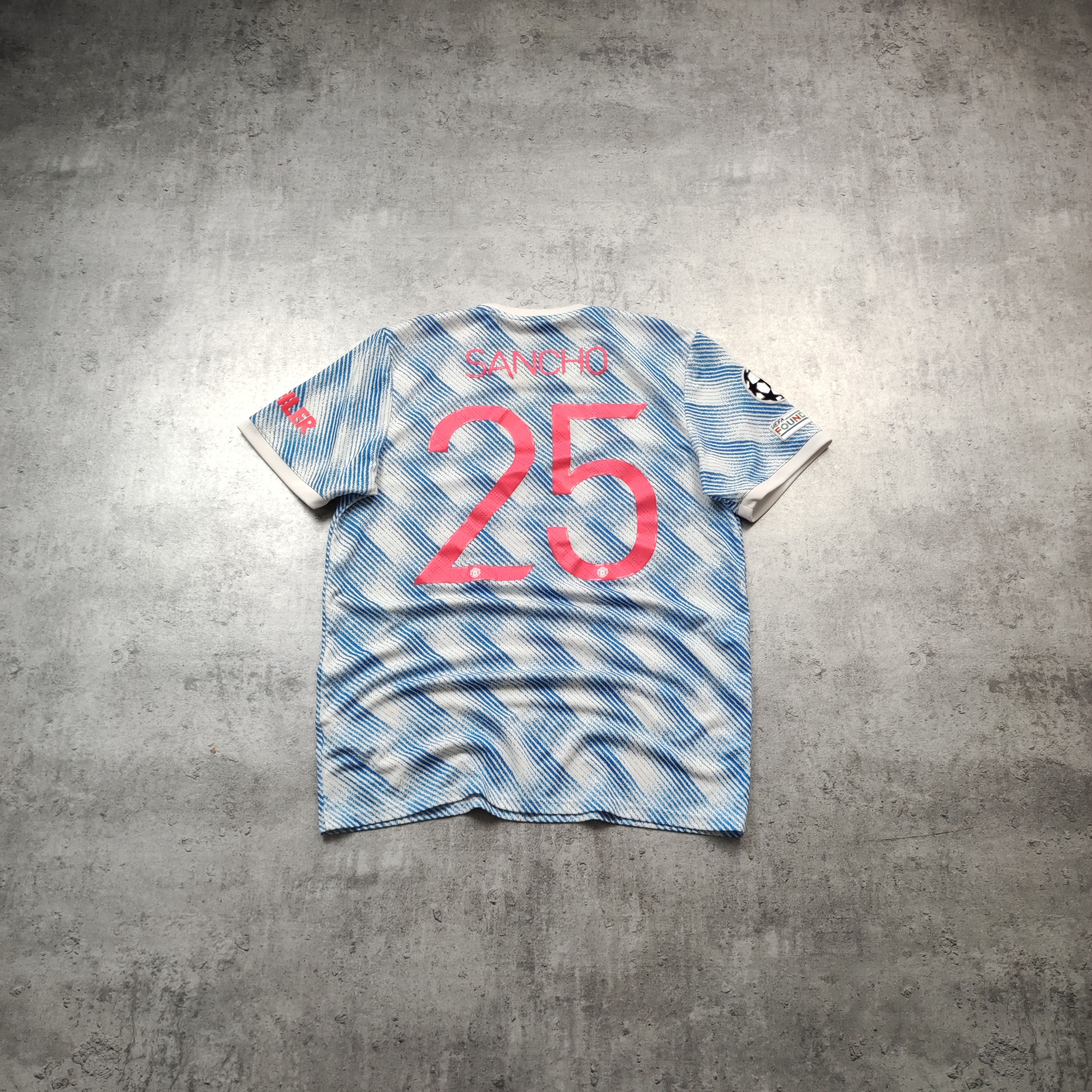 Adidas Manchester United x Adidas 2021 UCL #25 Sancho Away Kit Size US L / EU 52-54 / 3 - 1 Thumbnail
