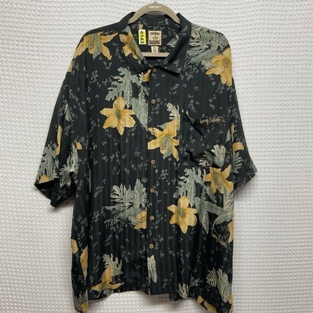 Tommy Bahama Tommy Bahama Tropical 100% Silk Button Up Shirt Men XXL Size US XXL / EU 58 / 5 - 5 Thumbnail