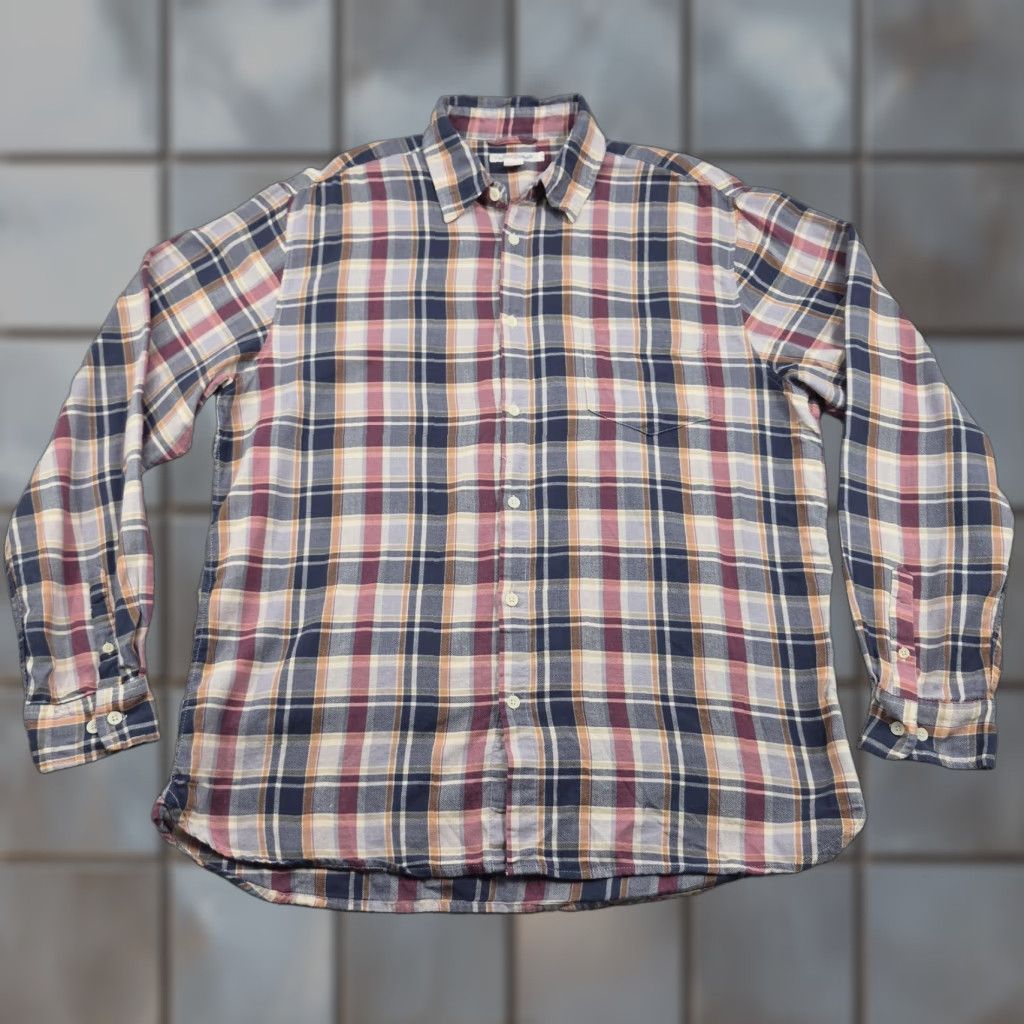 Carbon2Cobalt Carbon2cobalt Button Up Shirt Mens Large Blue Plaid Long Sleeve Casual Size US L / EU 52-54 / 3 - 1 Thumbnail