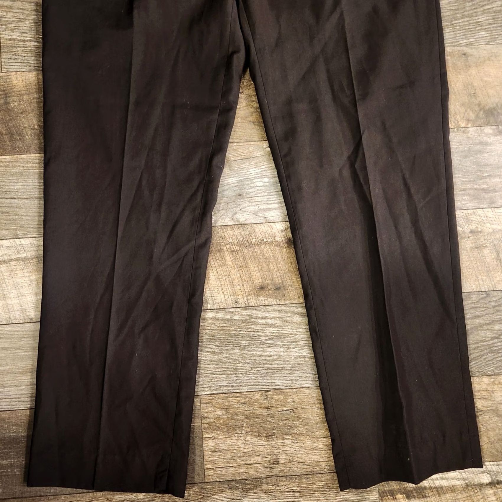 Vintage Inserch Super 120s Fratelli Pants Black 40x32 Slacks Mens Size US 40 / EU 56 - 2 Thumbnail