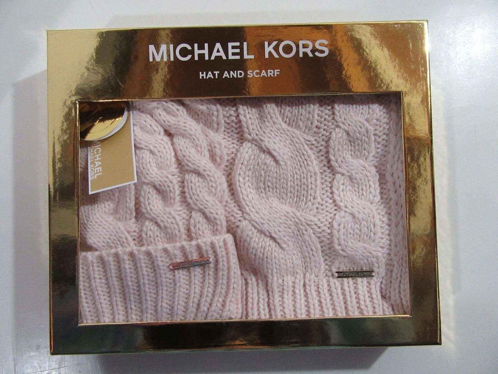 MICHAEL KORS 2 Piece Gloves Scarf and Hat NWT IN BOX NEW