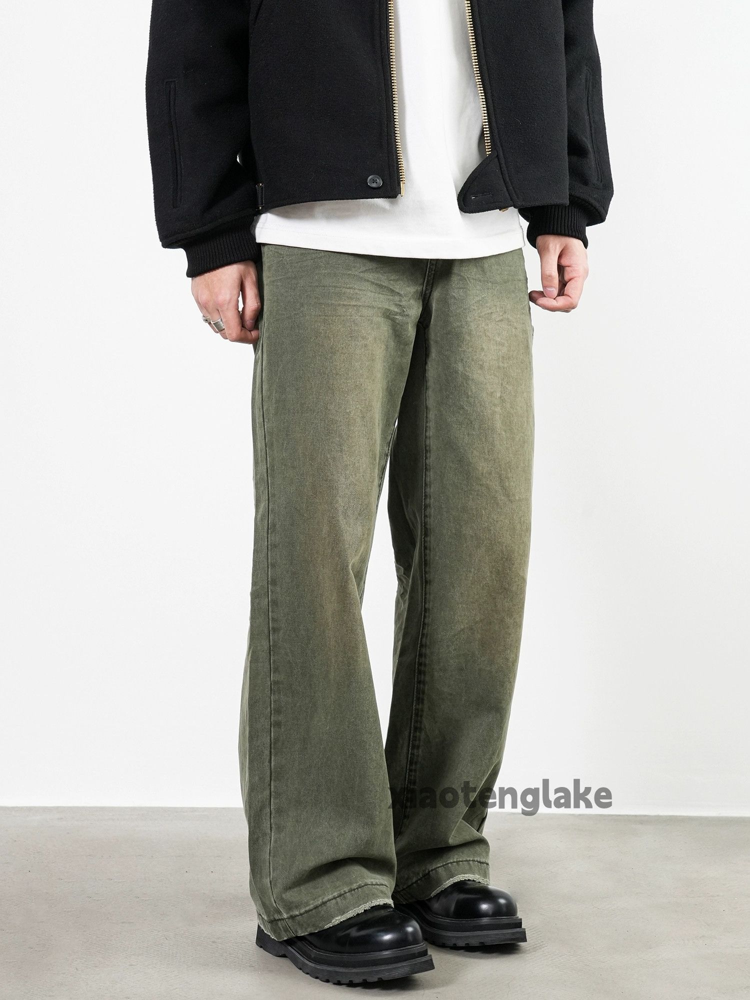 Jean × Vintage washed faded skate hiphop loose baggy carpenter jeans Size US 32 / EU 48 - 1 Thumbnail
