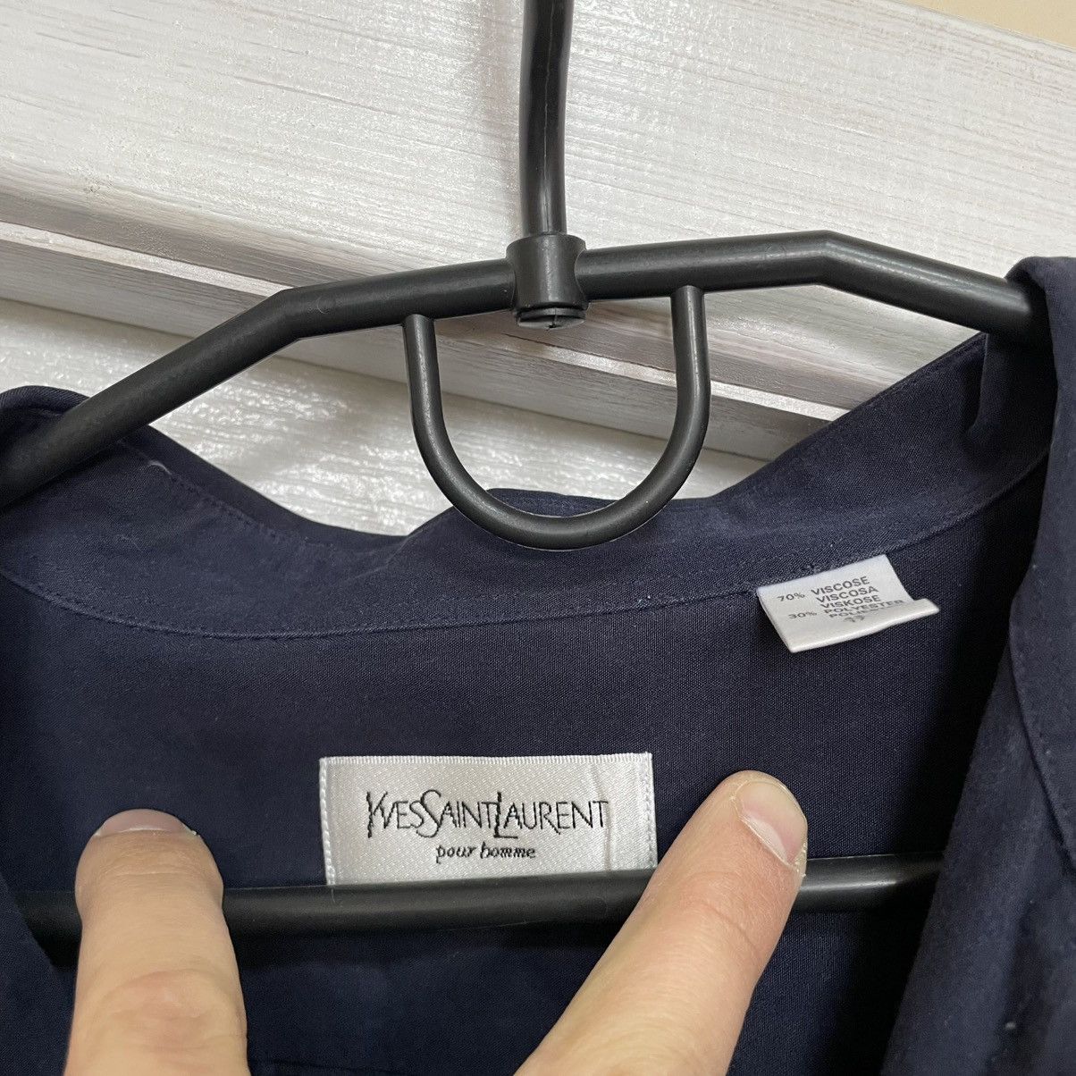 Saint Laurent Paris × Yves Saint Laurent Rare ysl tee silk yves saint laurent Tuxedo Shirt button up Size US L / EU 52-54 / 3 - 3 Thumbnail