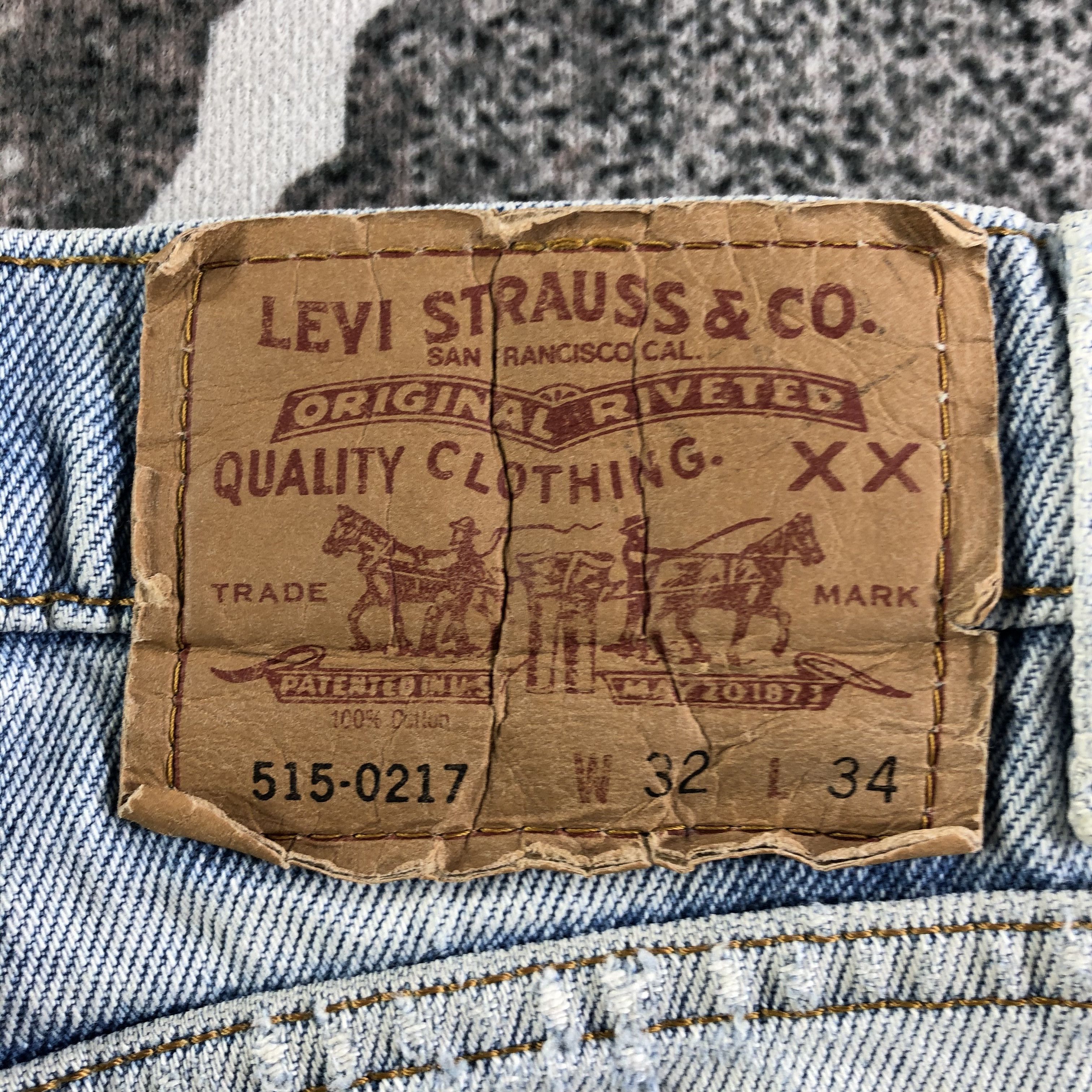 Levi's Vintage Levis 515 Jeans Faded Blue Denim KJ2958 Size US 31 - 5 Thumbnail
