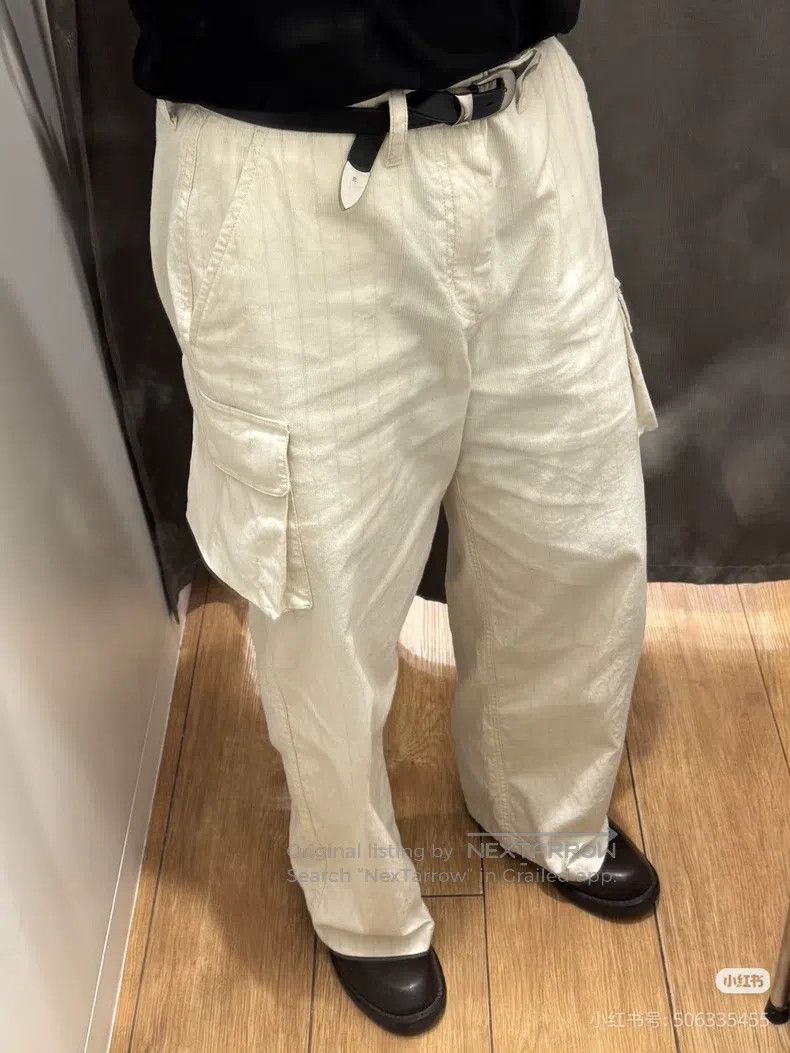 Our Legacy Our Legacy size L Off-White Stripe Work Pants Size US 39 - 5 Thumbnail