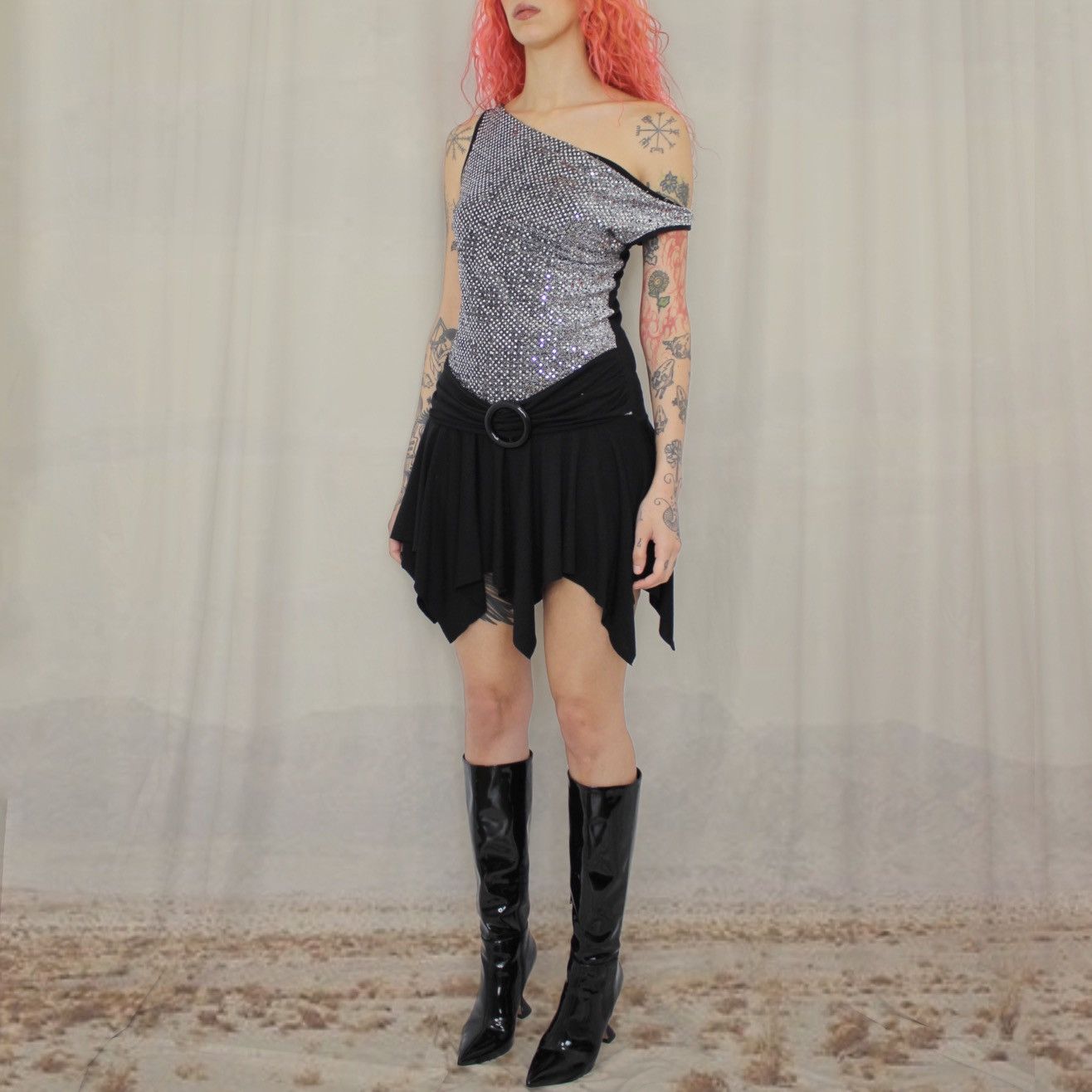 Vintage 🪩DISCOBALL MINIDRESS🪩 Size M / US 6-8 / IT 42-44 - 2 Thumbnail
